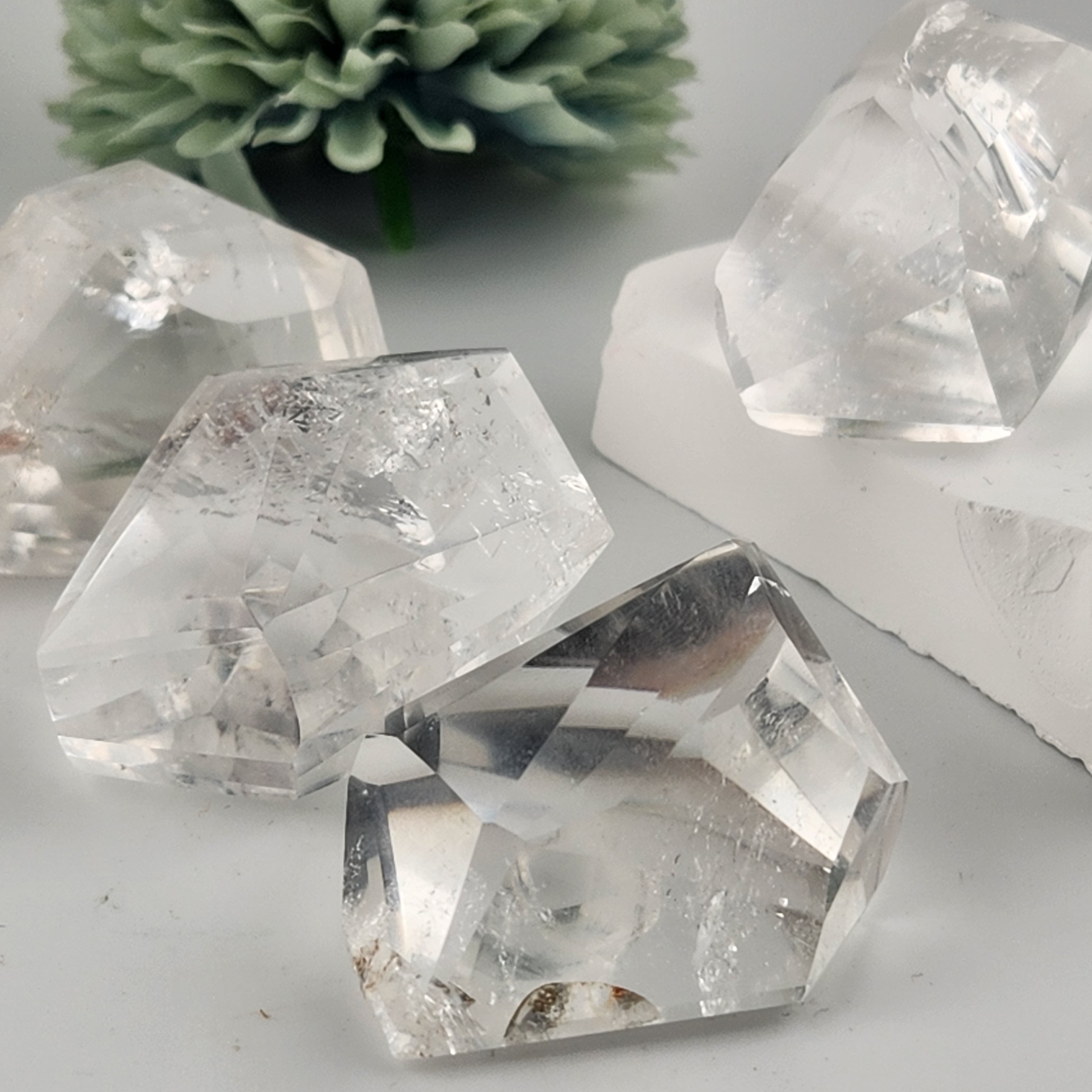 Faceted Brazilian Clear Quartz Freeform (small)