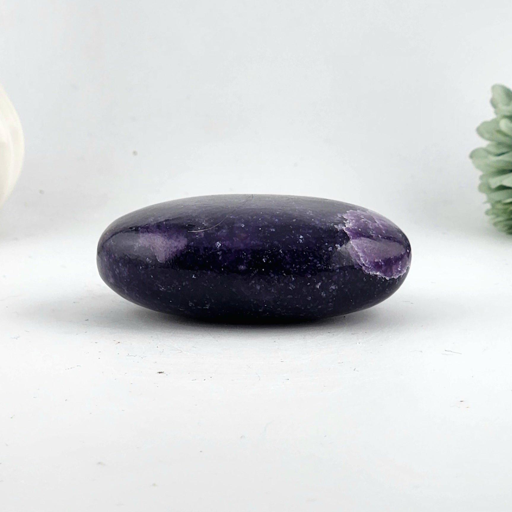 Lepidiolite Palm Stone