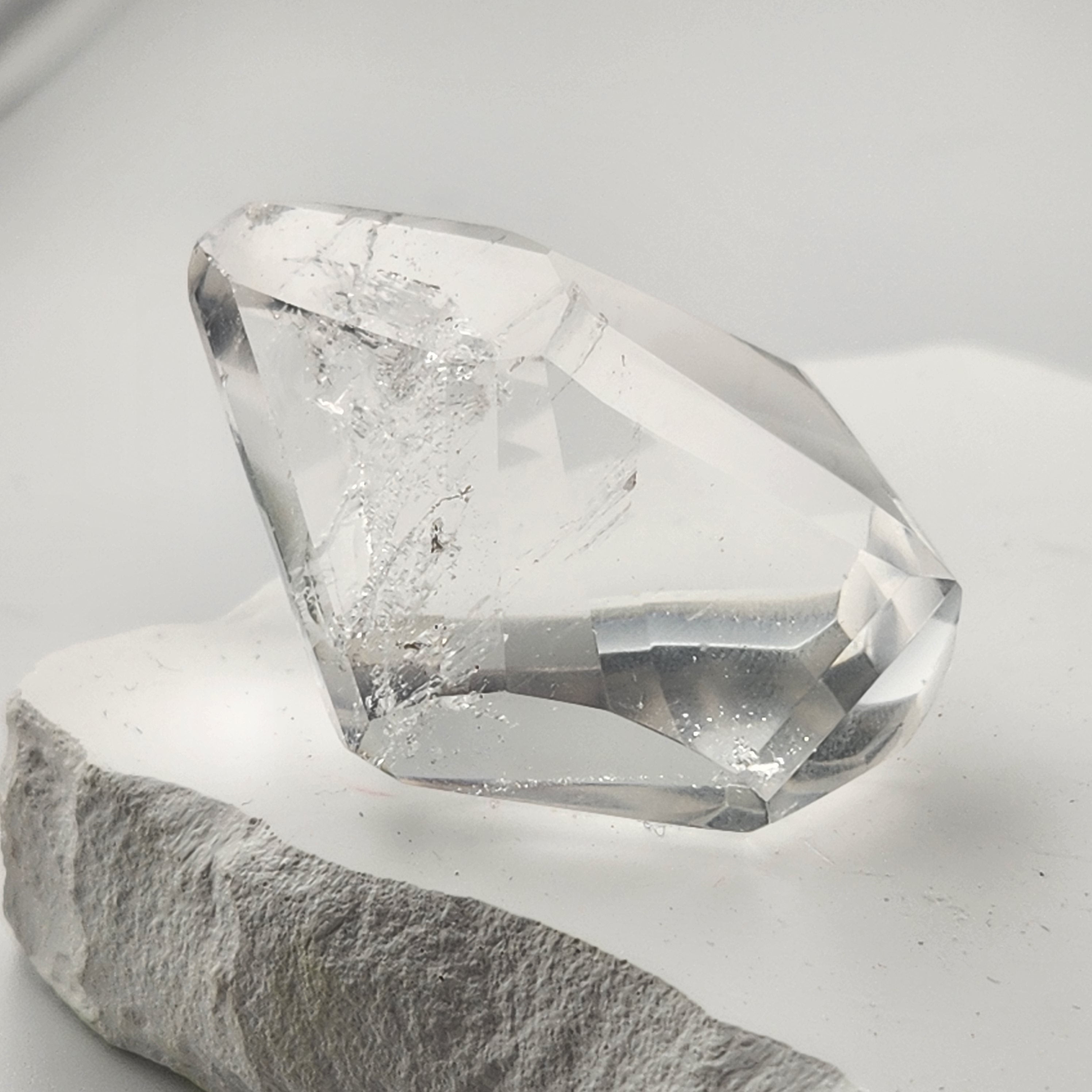 Faceted Brazilian Clear Quartz Freeform (small)