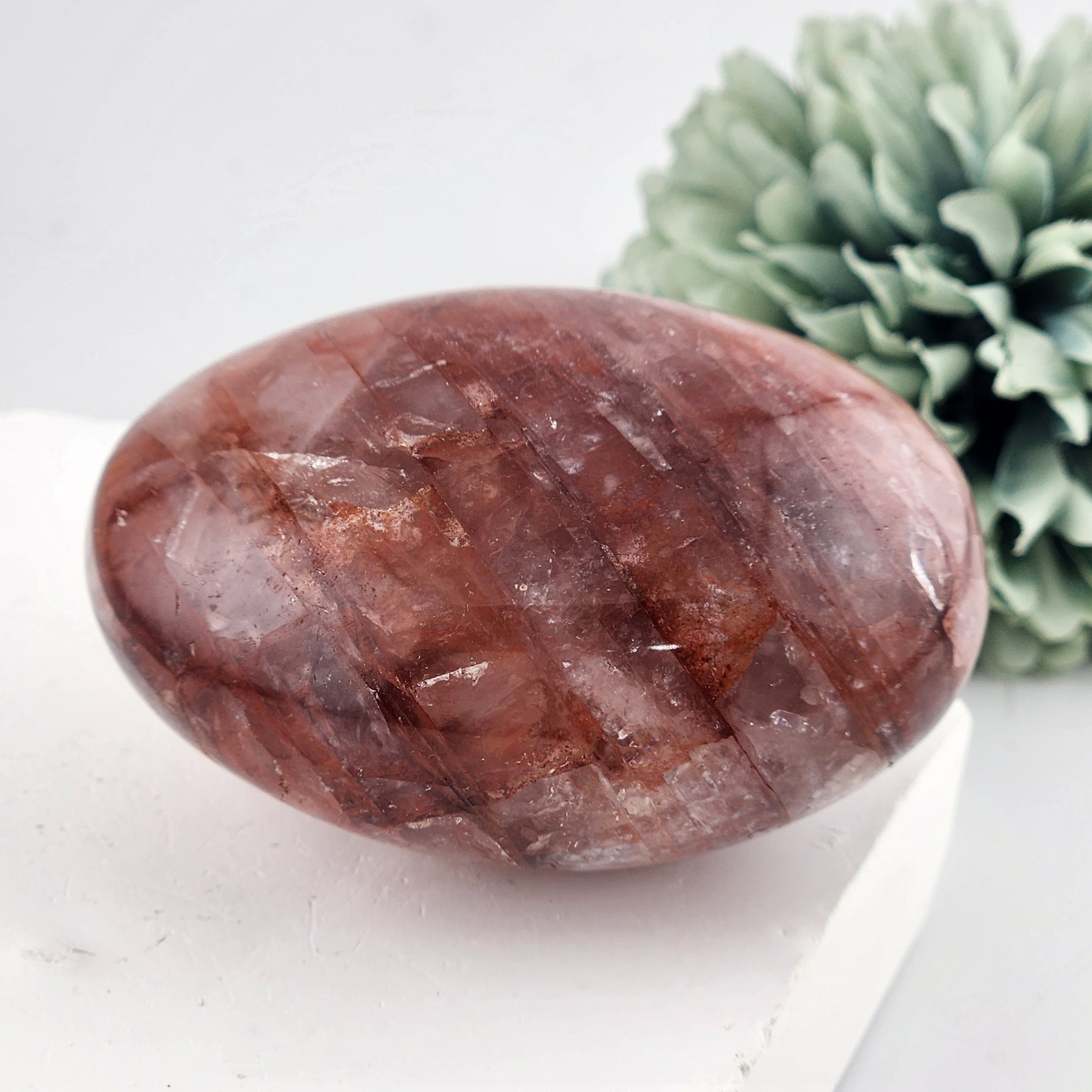 Fire Quartz Palmstone
