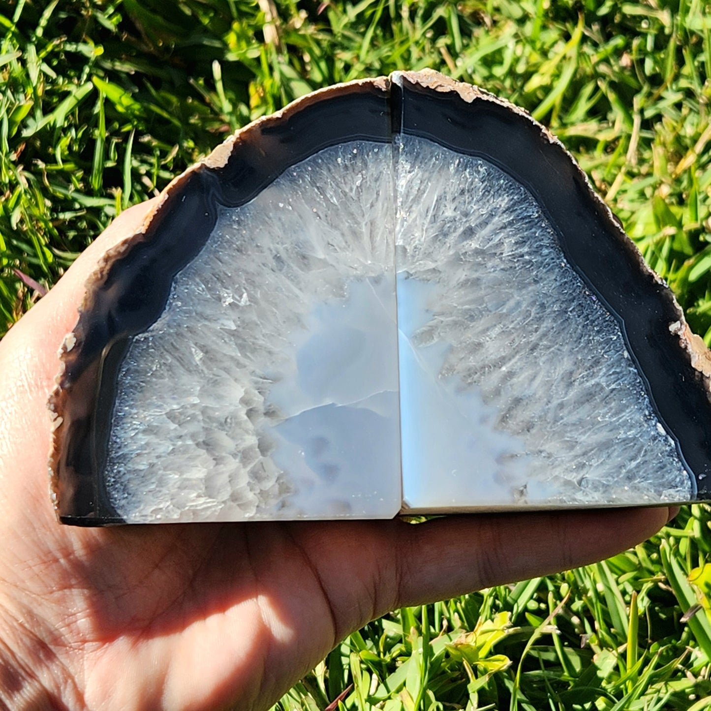 Agate Bookend