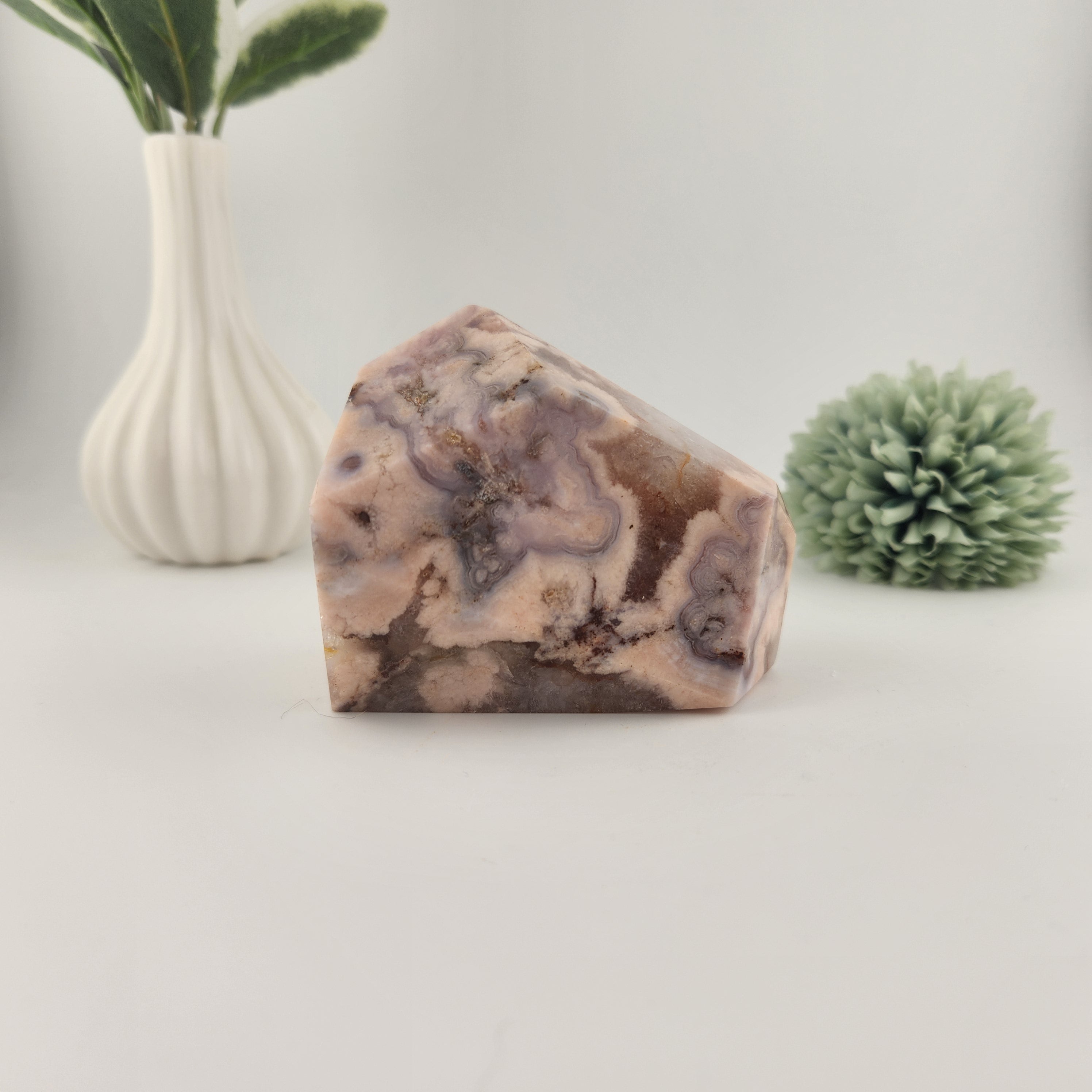 Purple + Pink Flower Agate Freeform