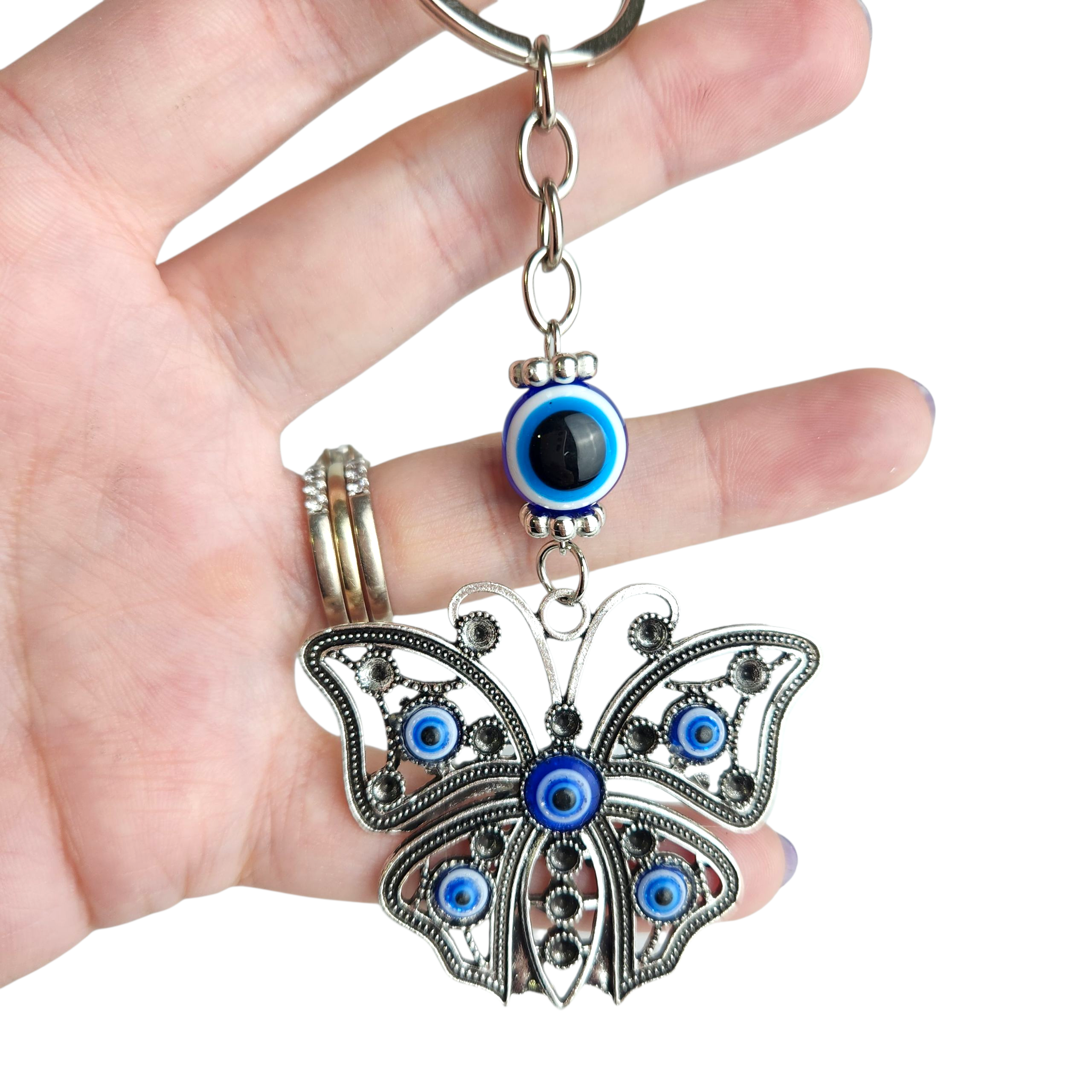 Evil Eye Keychain - Butterfly (style 2)