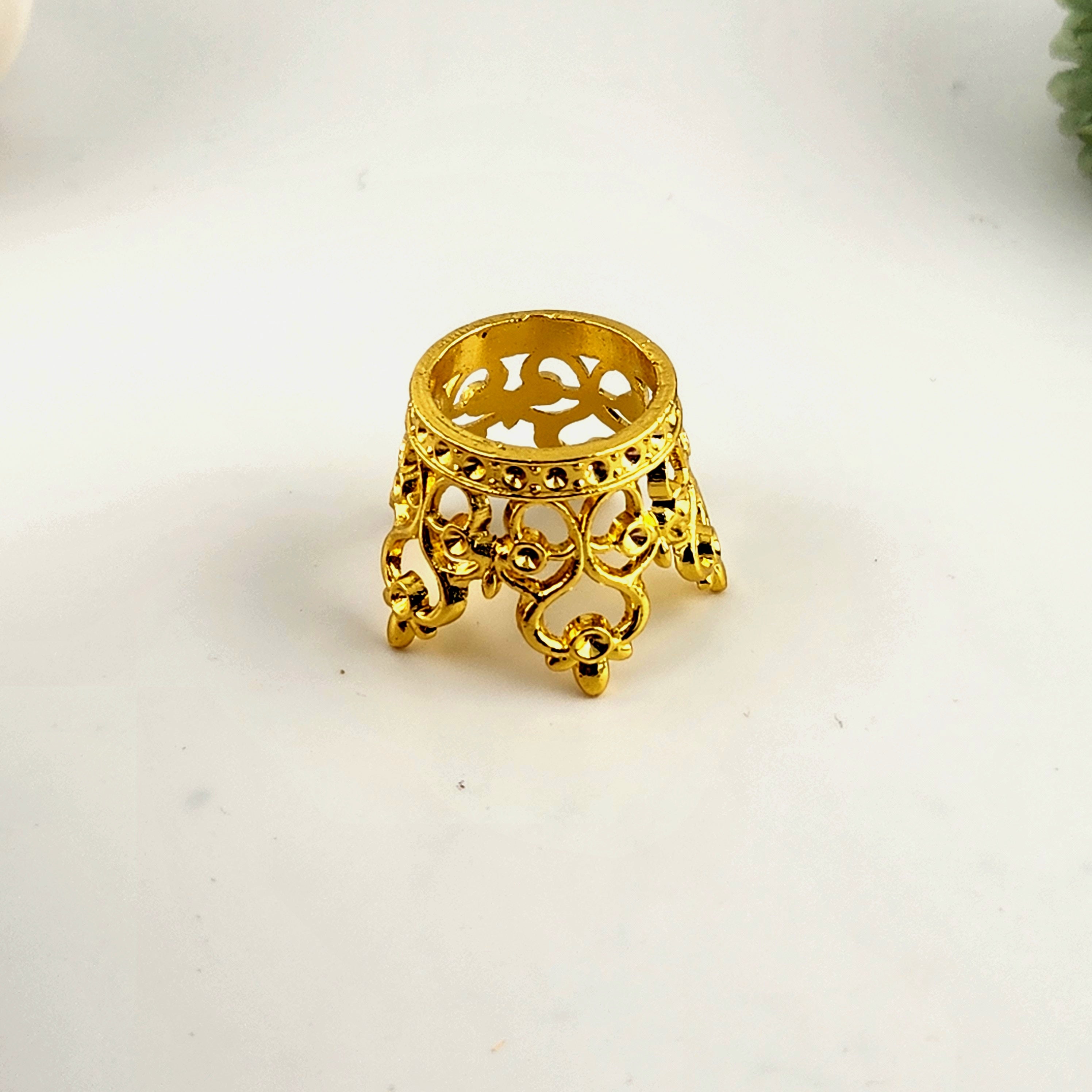 Gold Crown Sphere Stand (Without Rhinestones)
