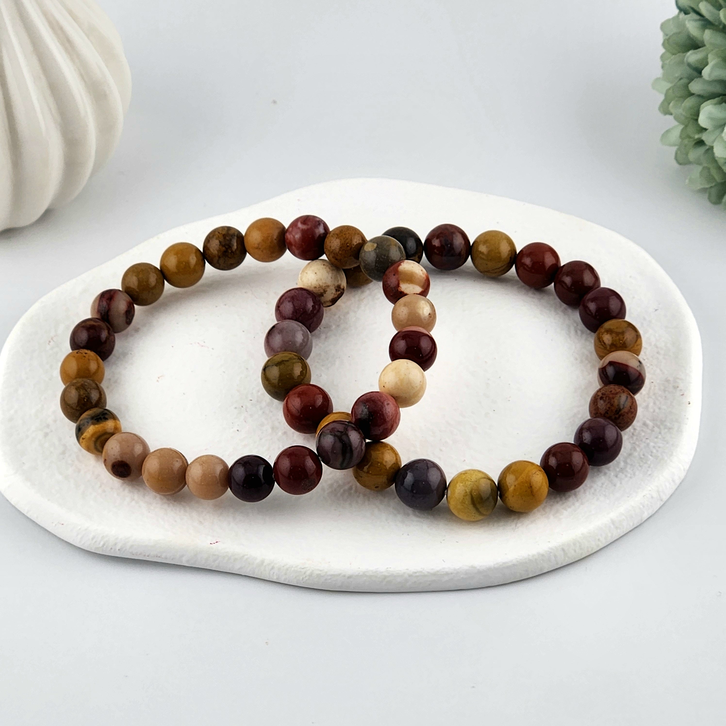 Mookaite Beaded Bracelet - 8mm