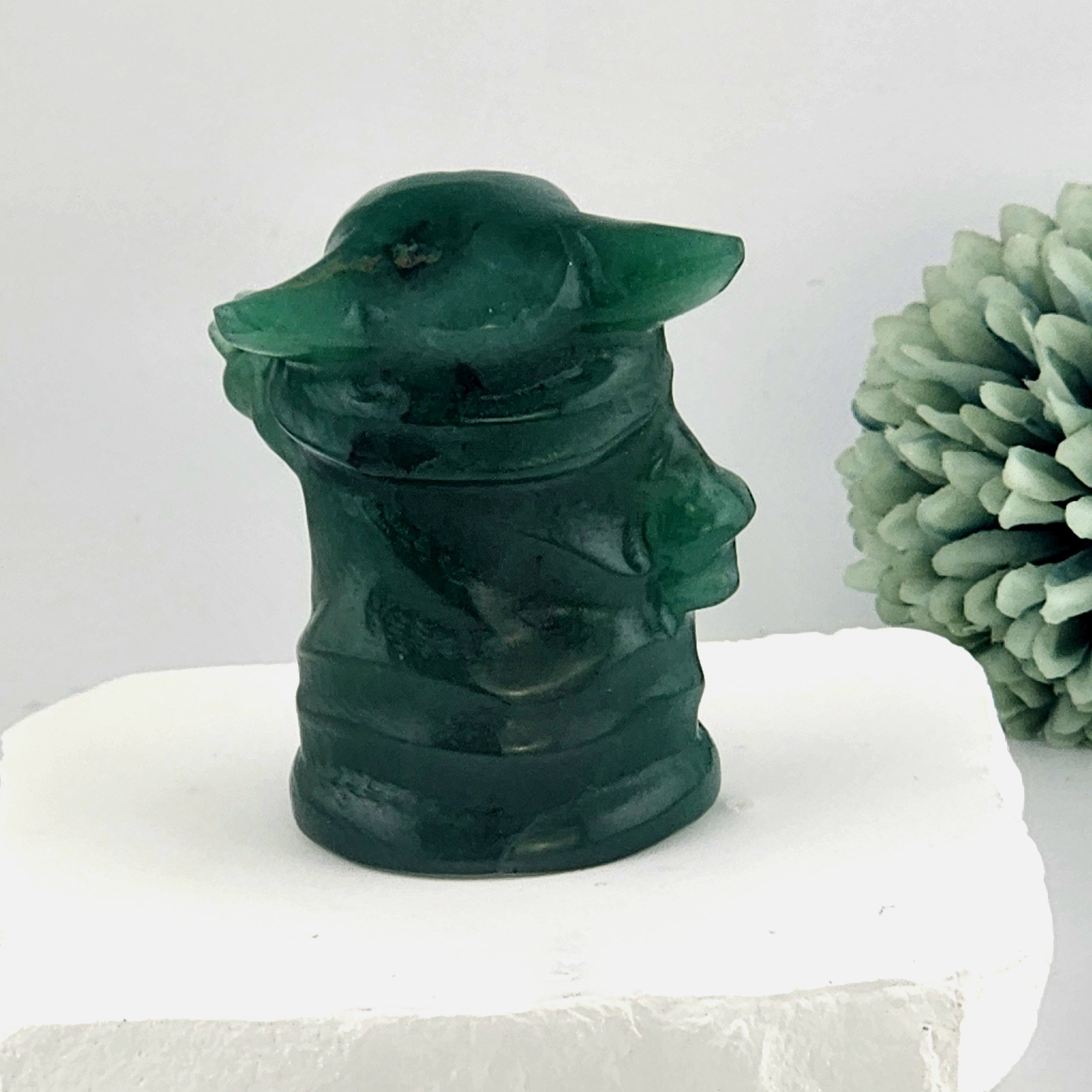 Green Aventurine Yoda