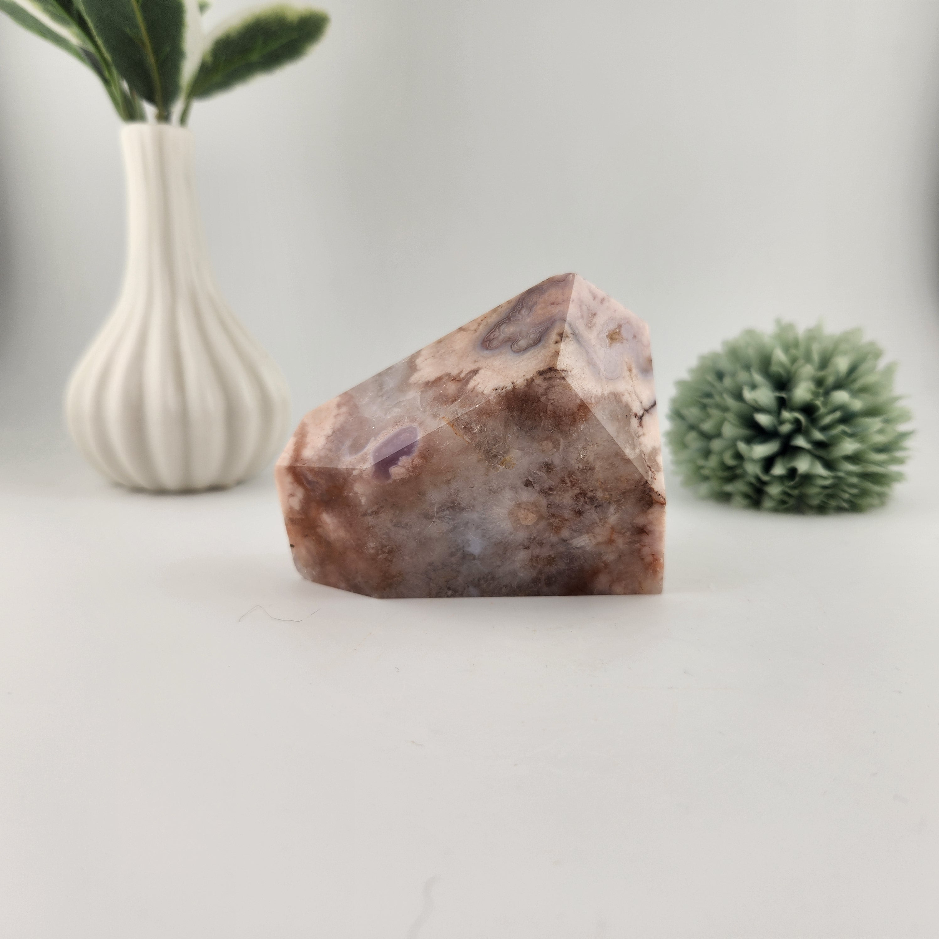 Purple + Pink Flower Agate Freeform