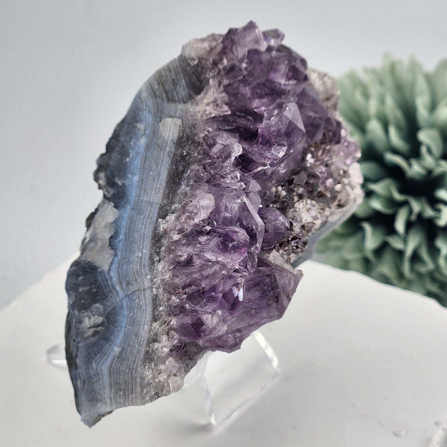 Amethyst With Gold Rutile Inclusions