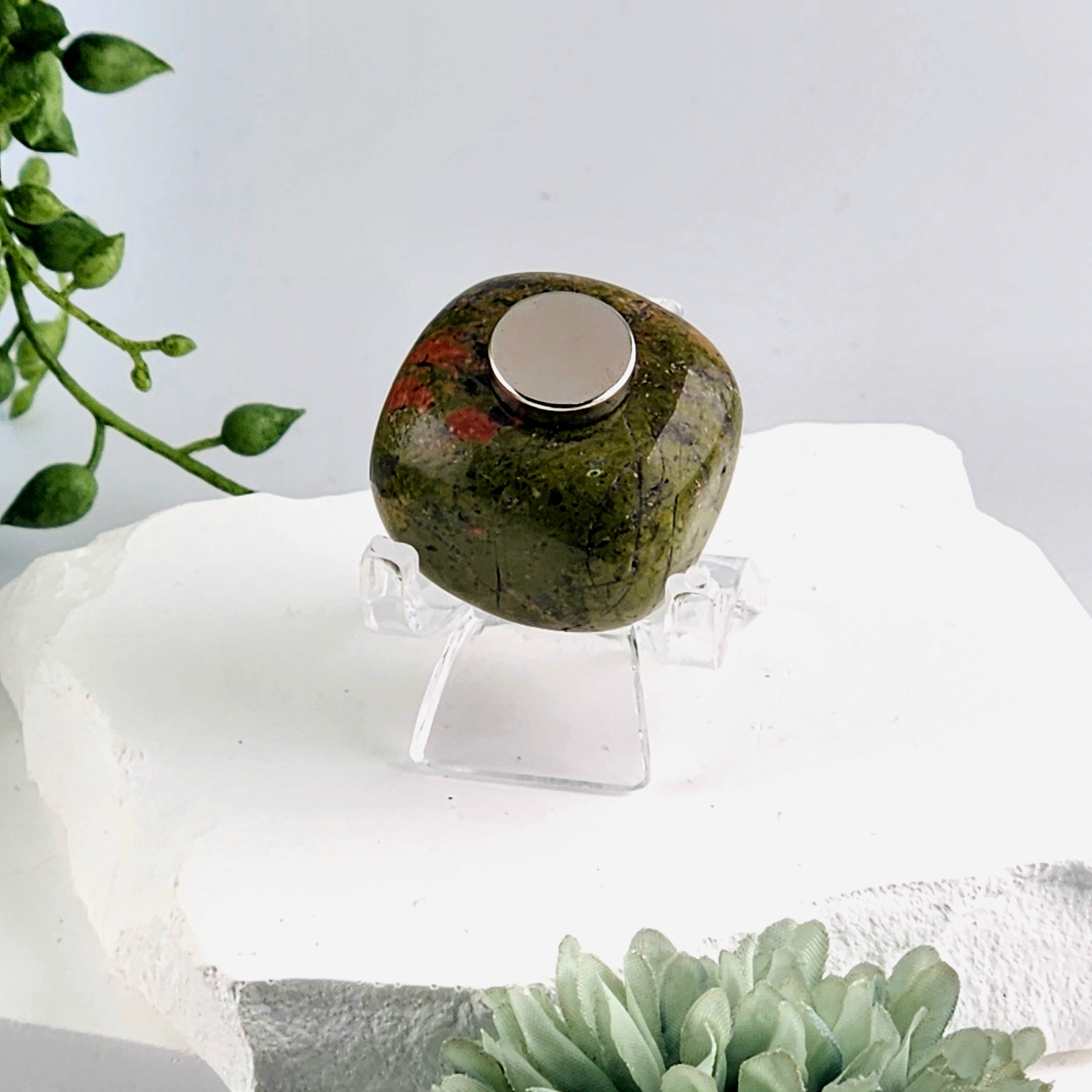 Unakite Crystal Tumble Magnet
