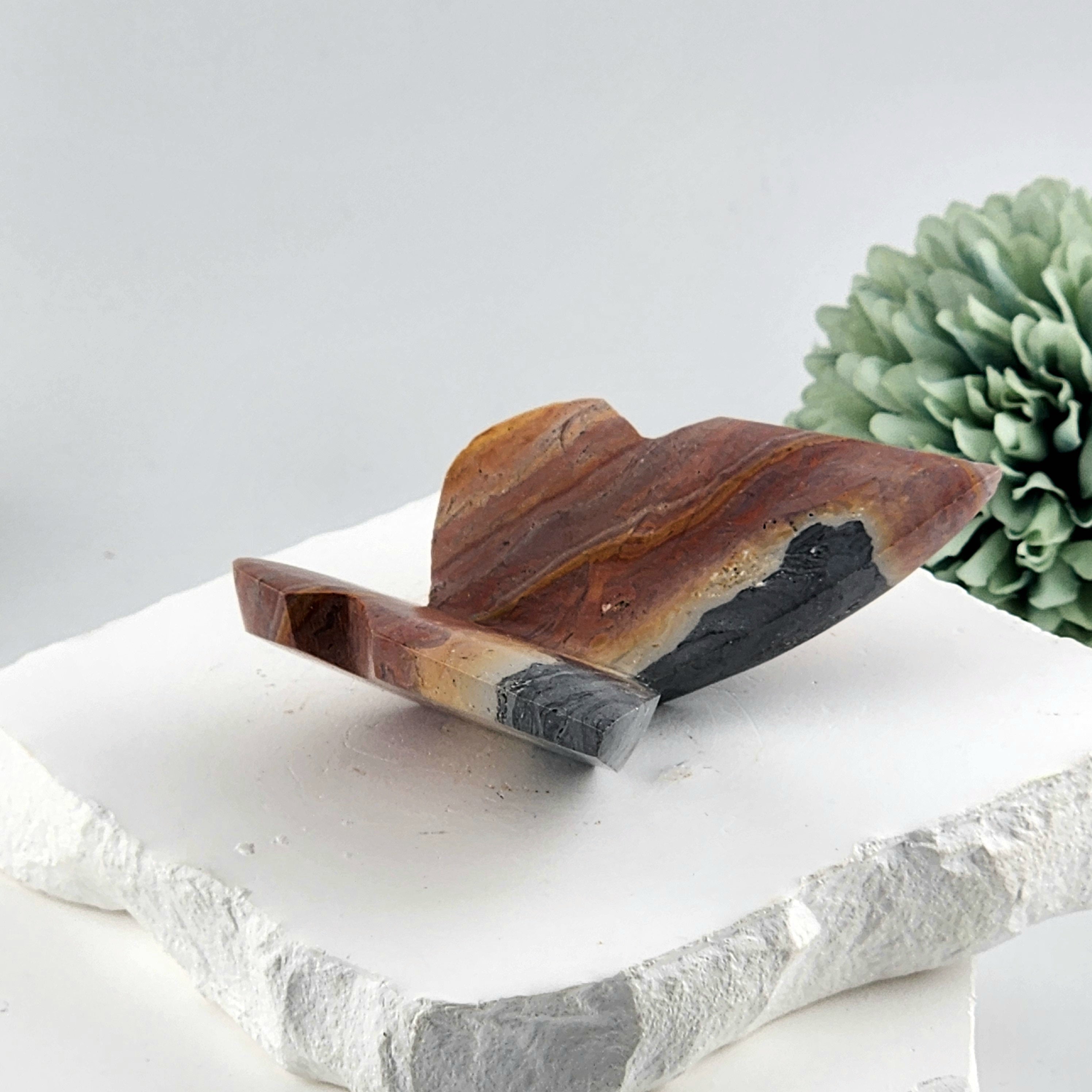 Polychrome Jasper 3D Butterfly