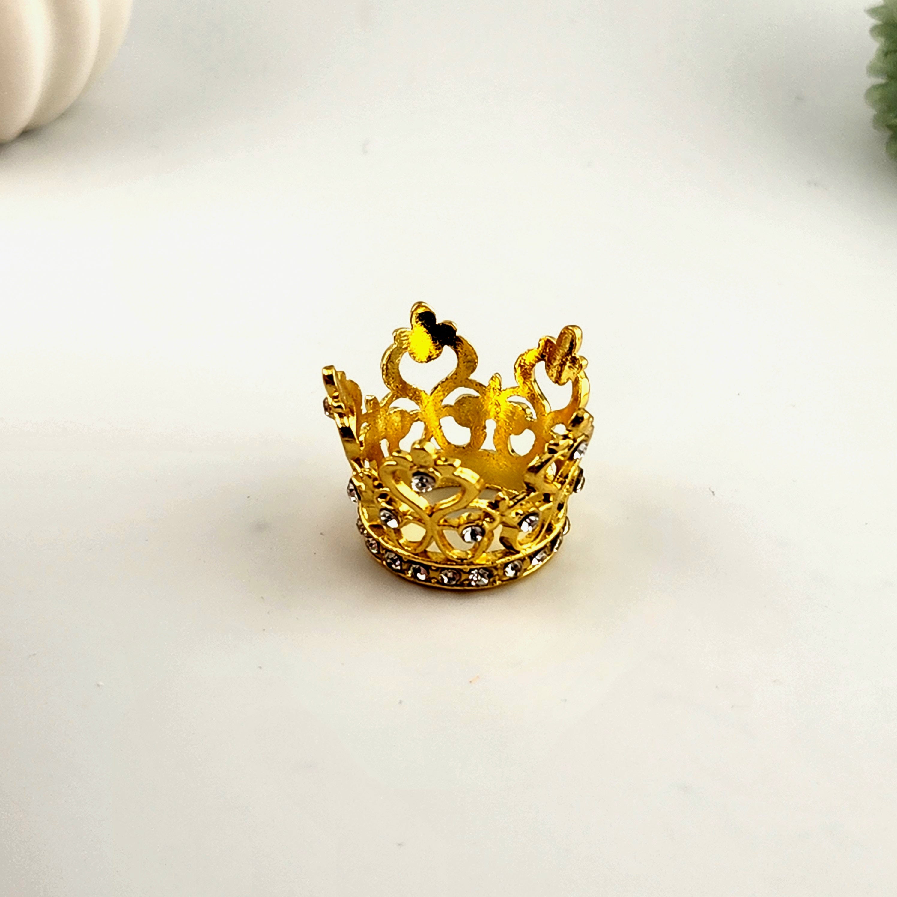 Gold Crown Sphere Stand (With Rhinestones)