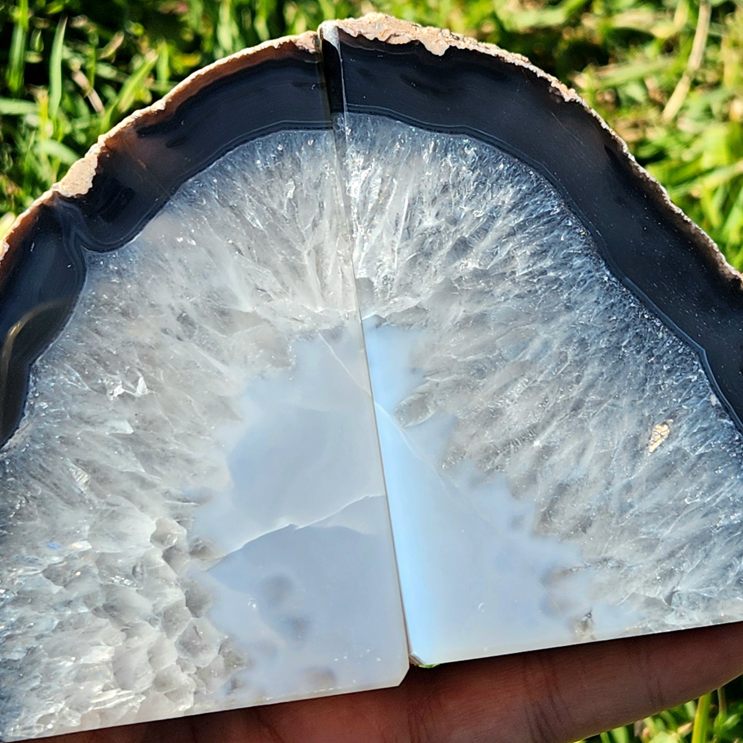 Agate Bookend