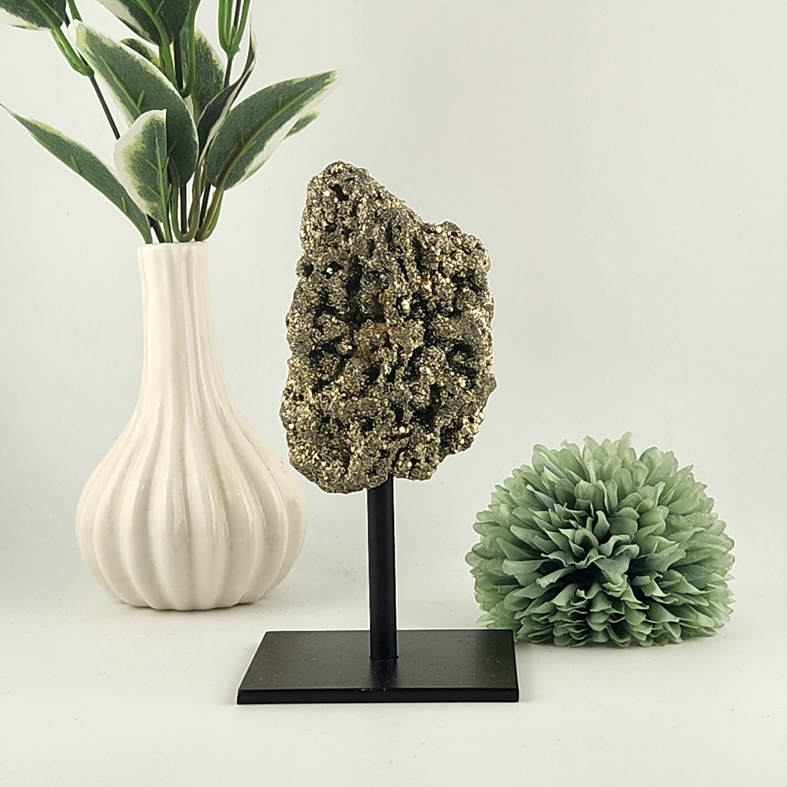 Pyrite Specimen on Stand