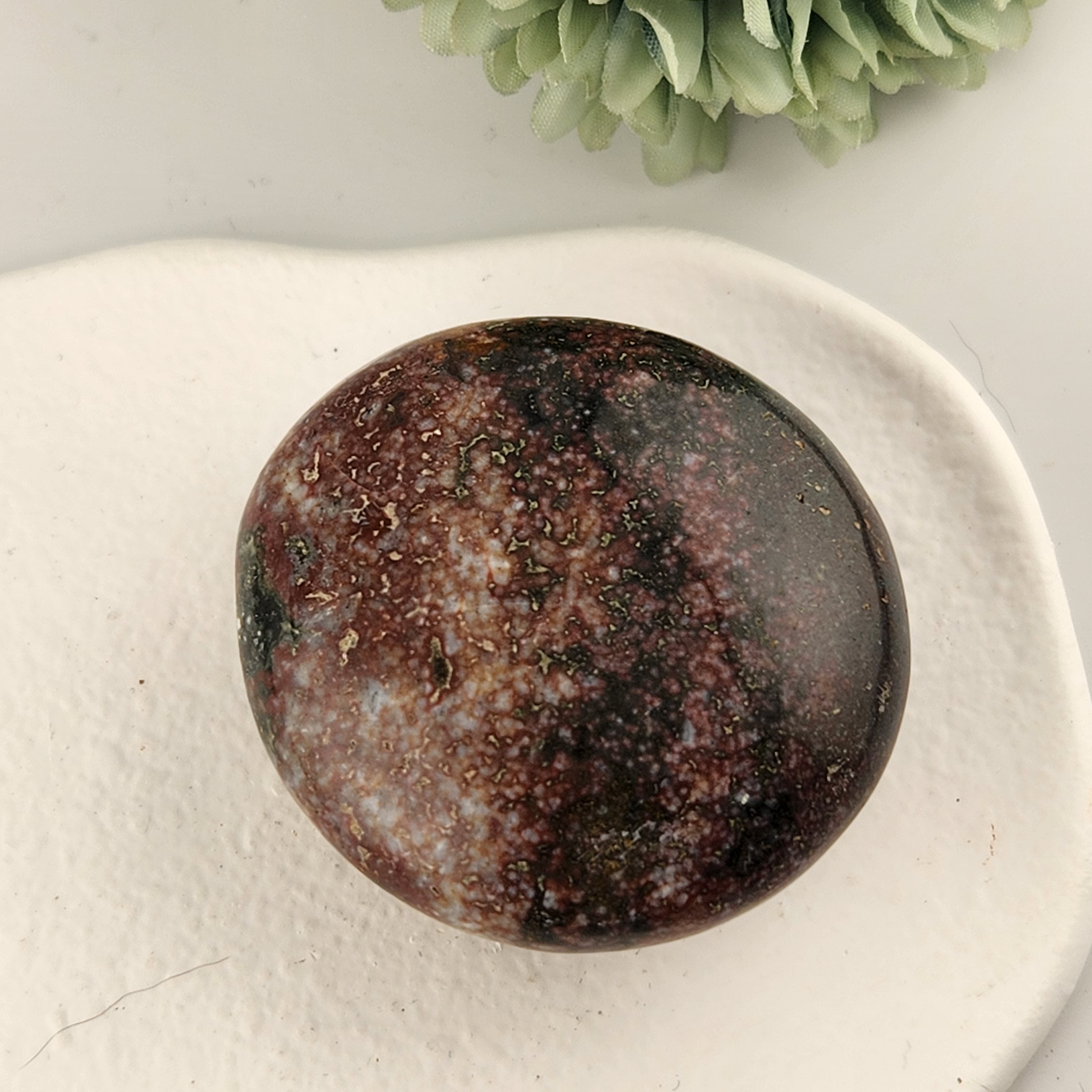 Ocean Jasper Pebble/Palm