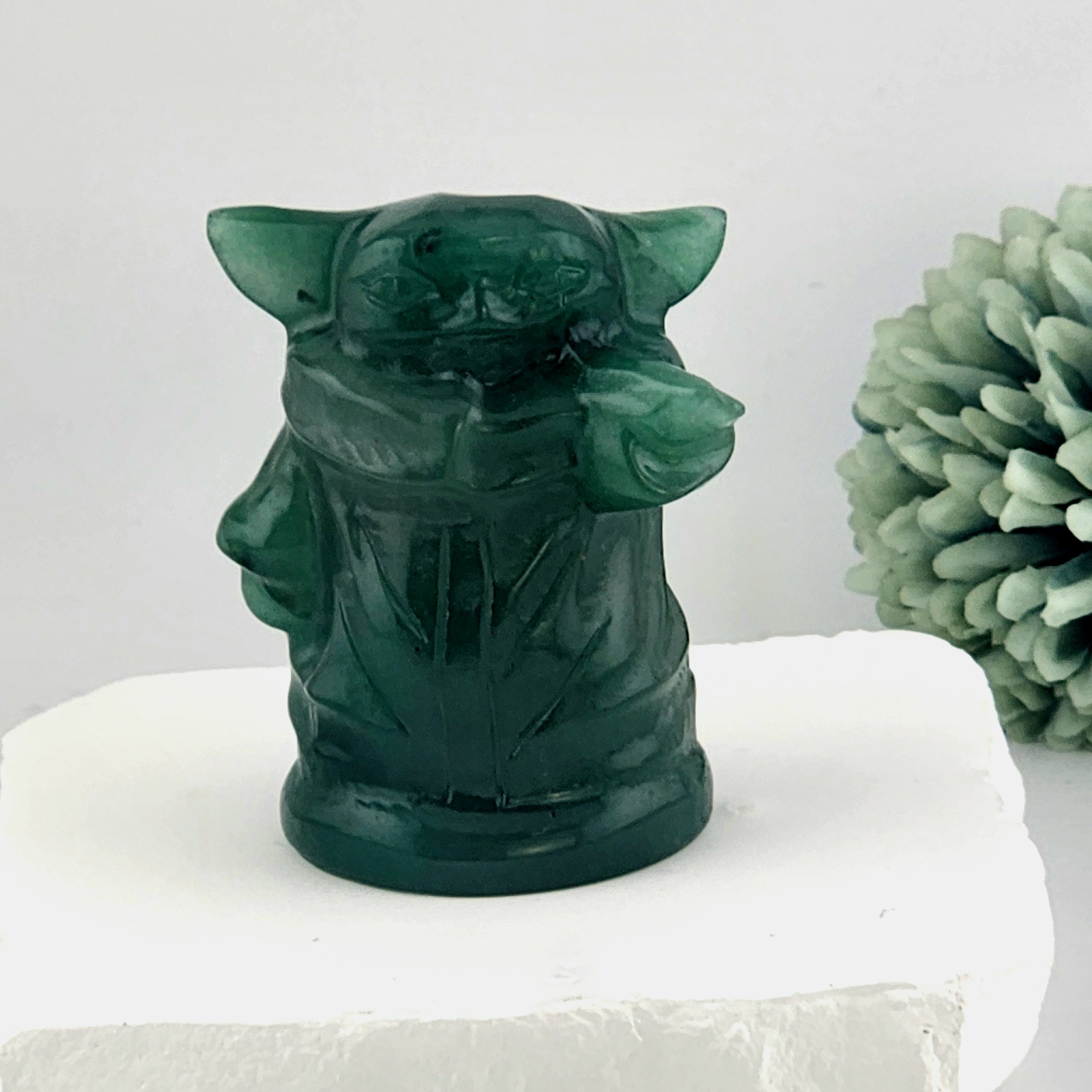 Green Aventurine Yoda