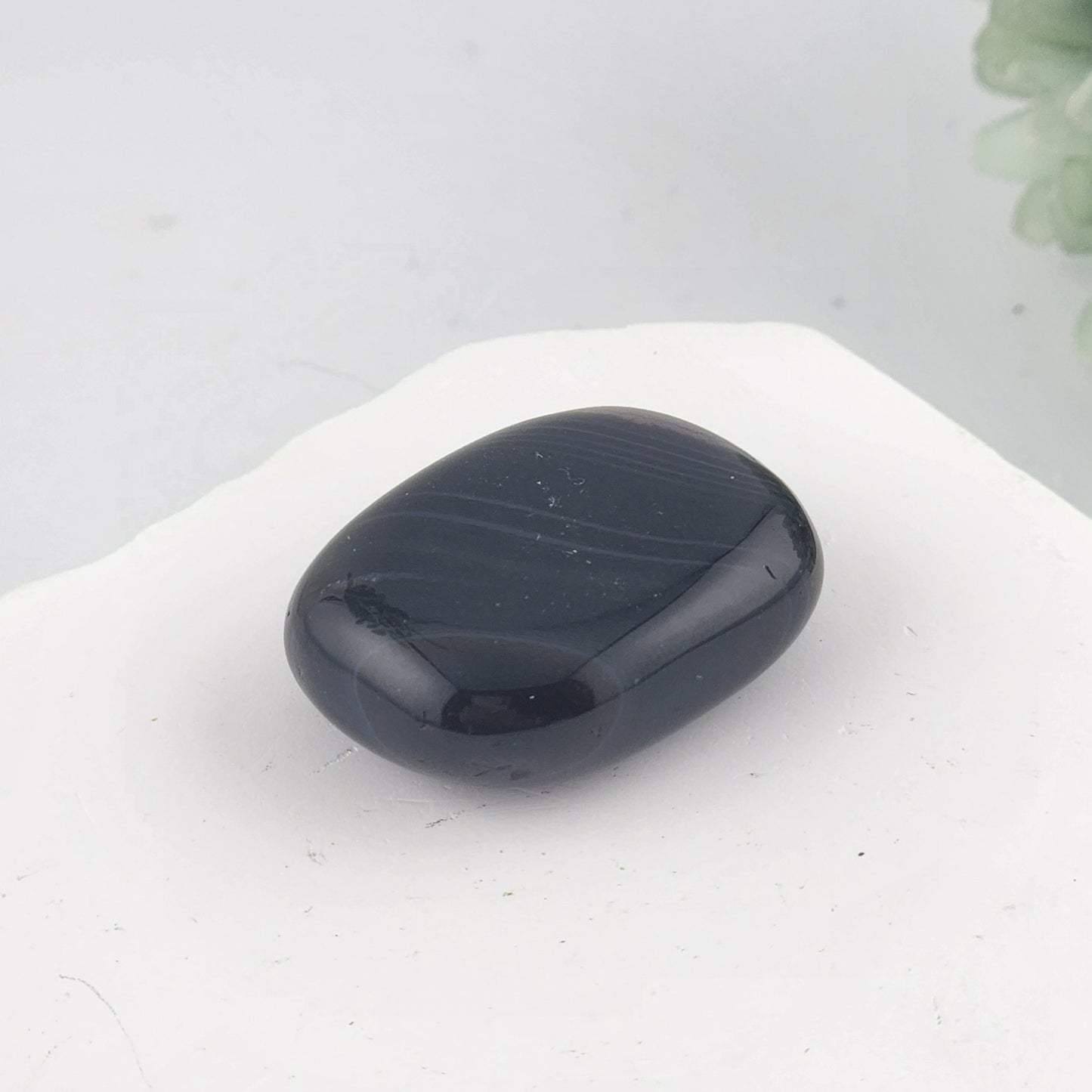 Black Agate Mini Flatstone