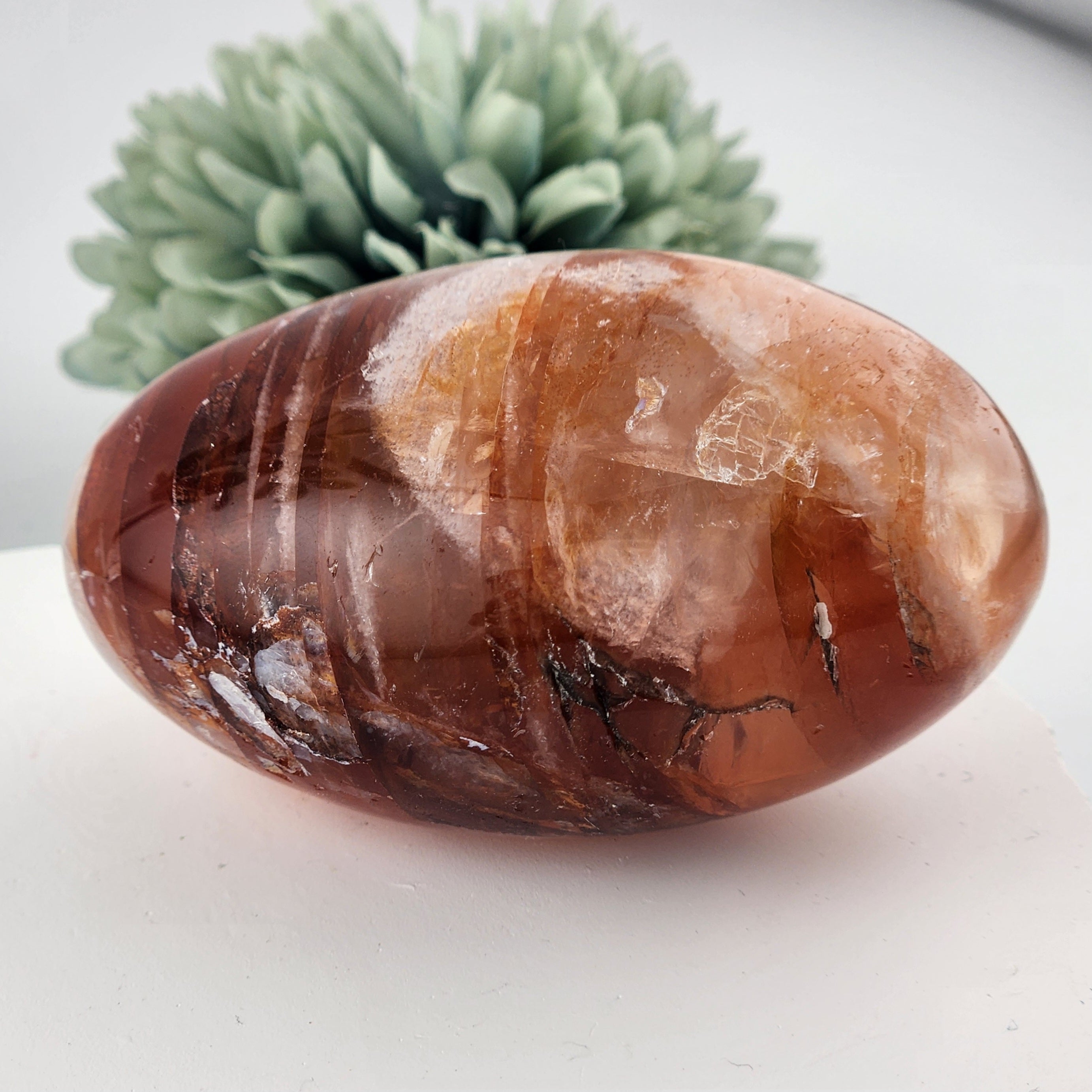 Fire Quartz Palmstone