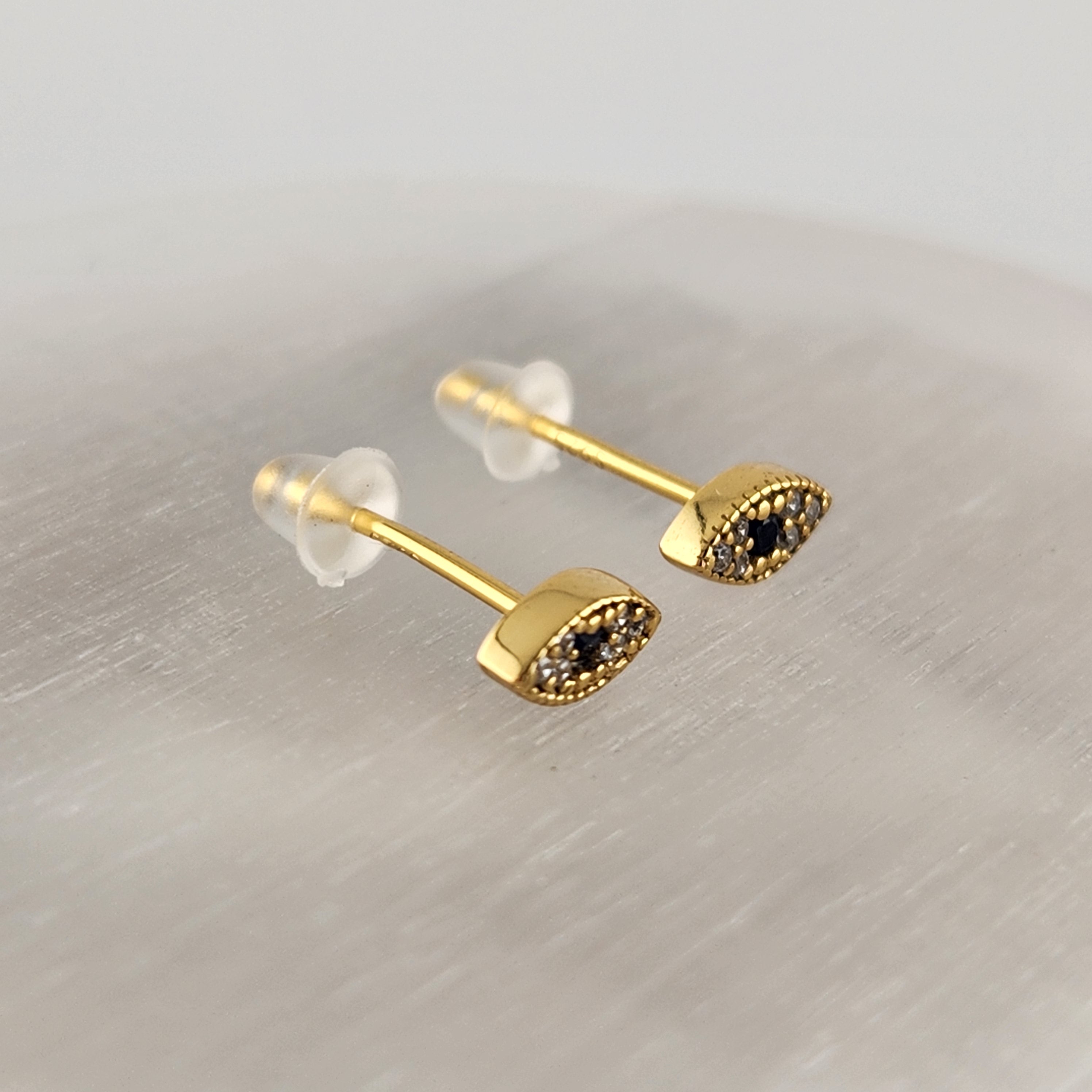 Evil Eye Mini Studs - Gold Plated S925