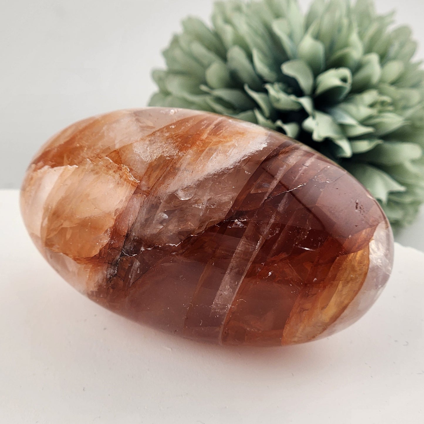 Fire Quartz Palmstone