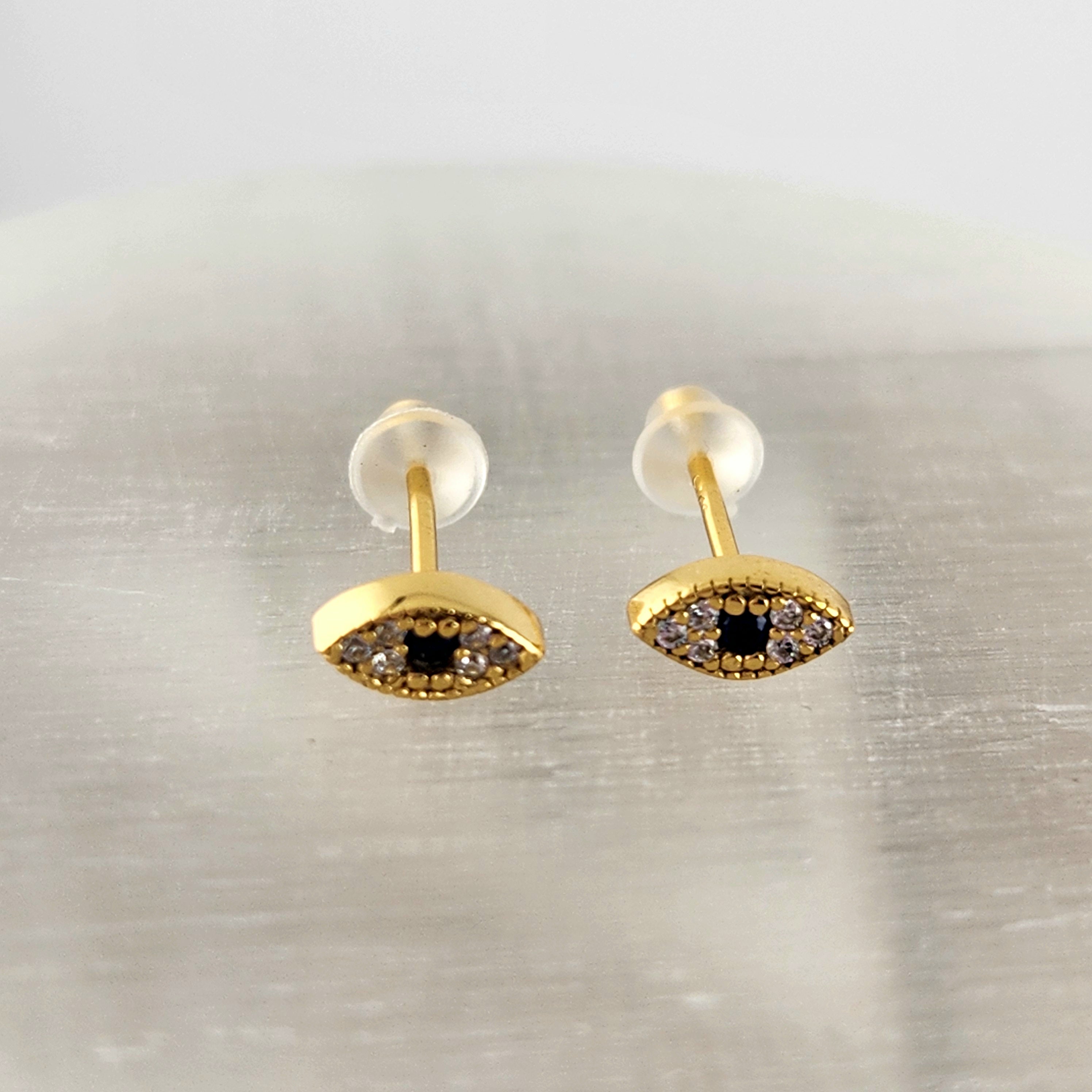 Evil Eye Mini Studs - Gold Plated S925