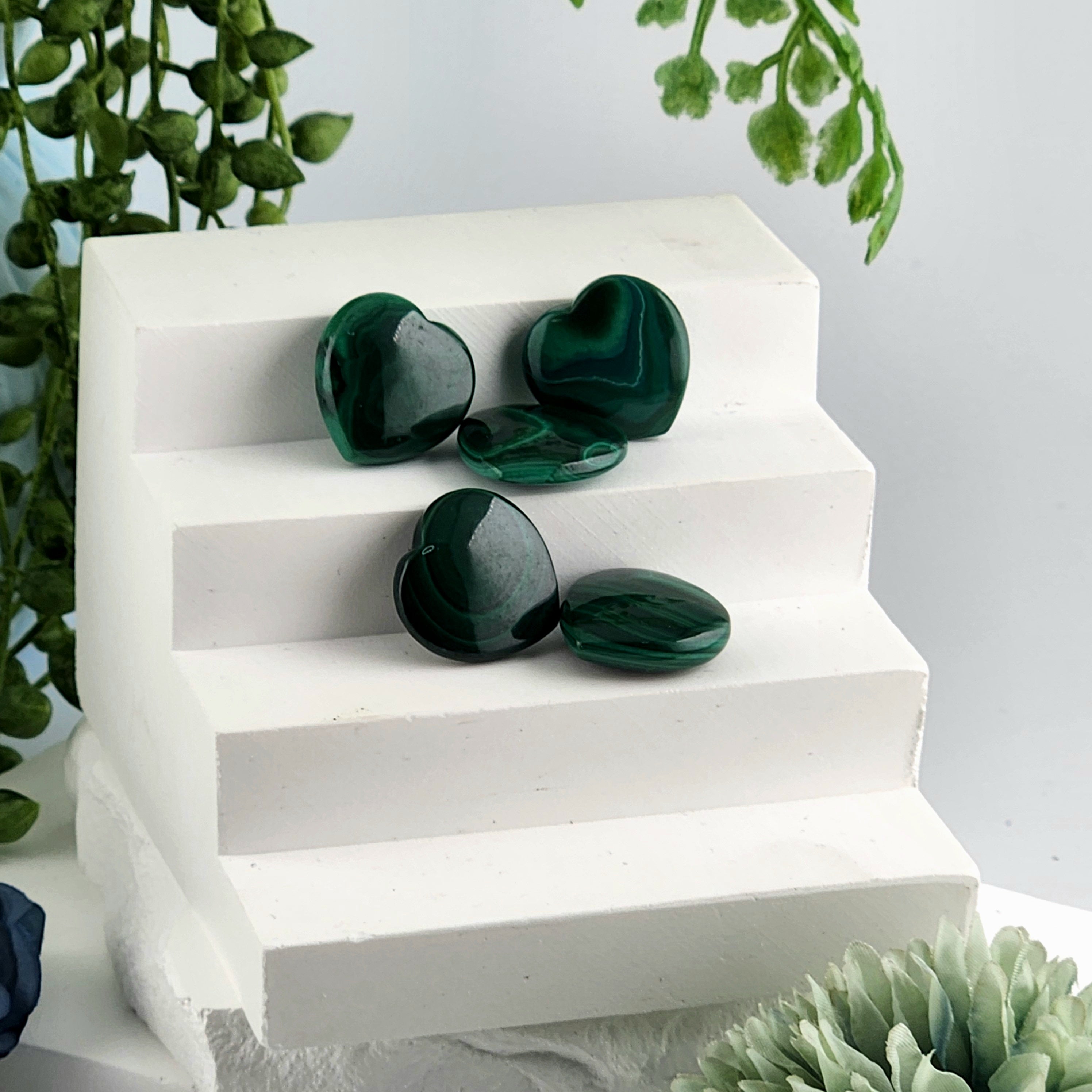 Mini Malachite Heart