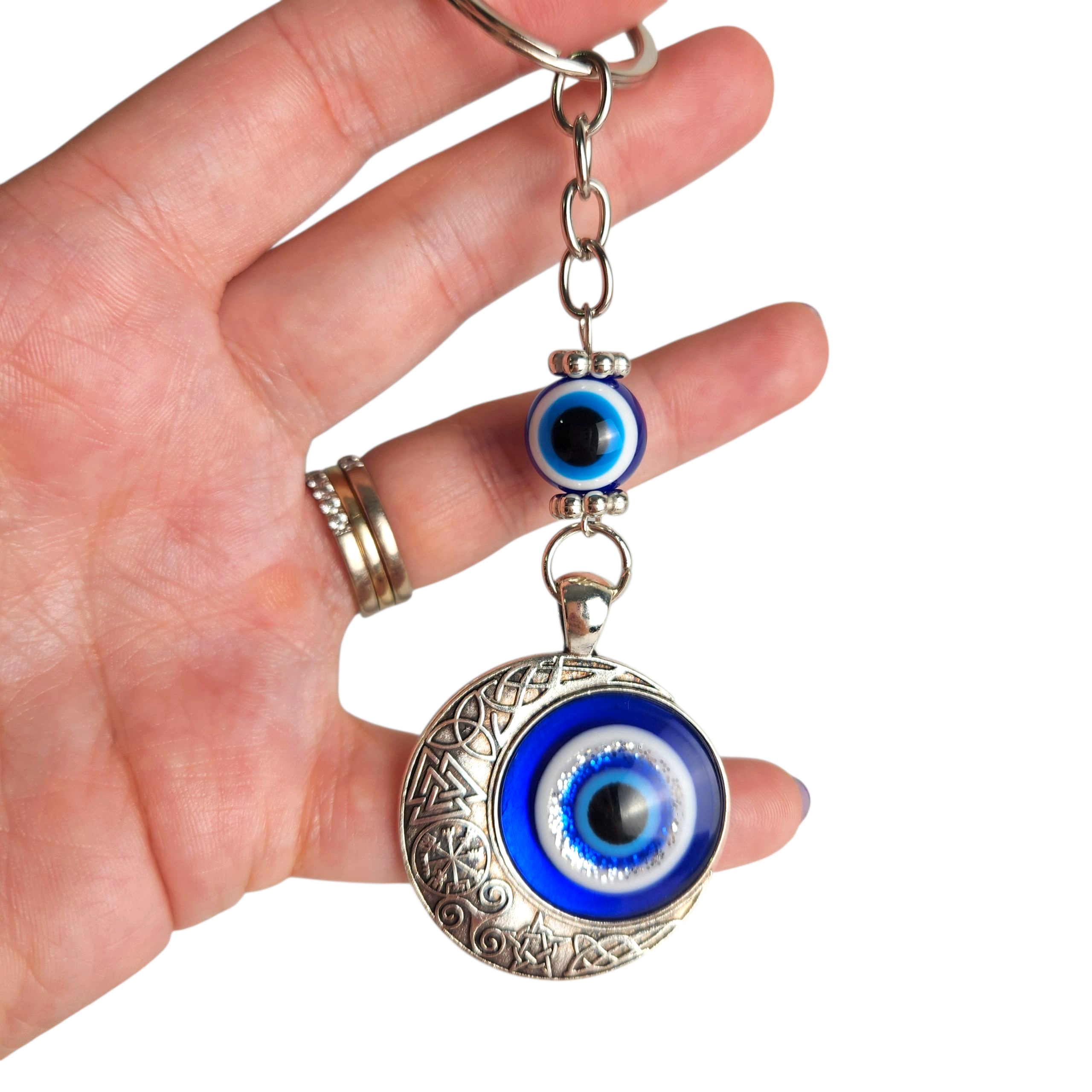 Evil Eye Keychain - Moon