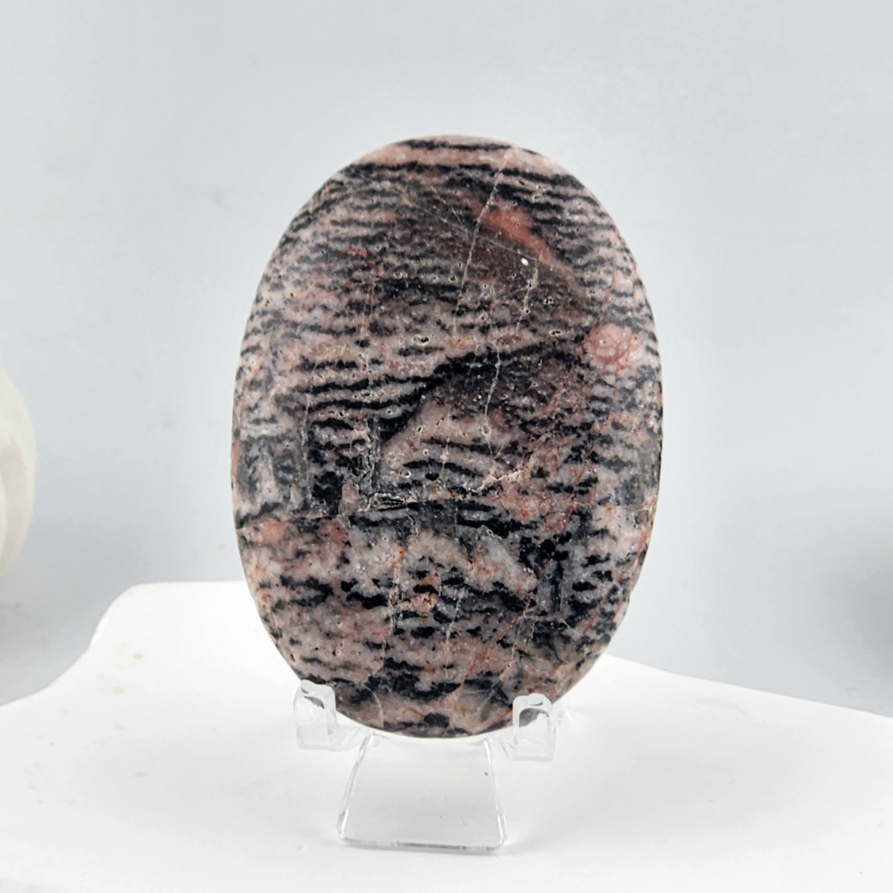 Pink Zebra Jasper Palmstone