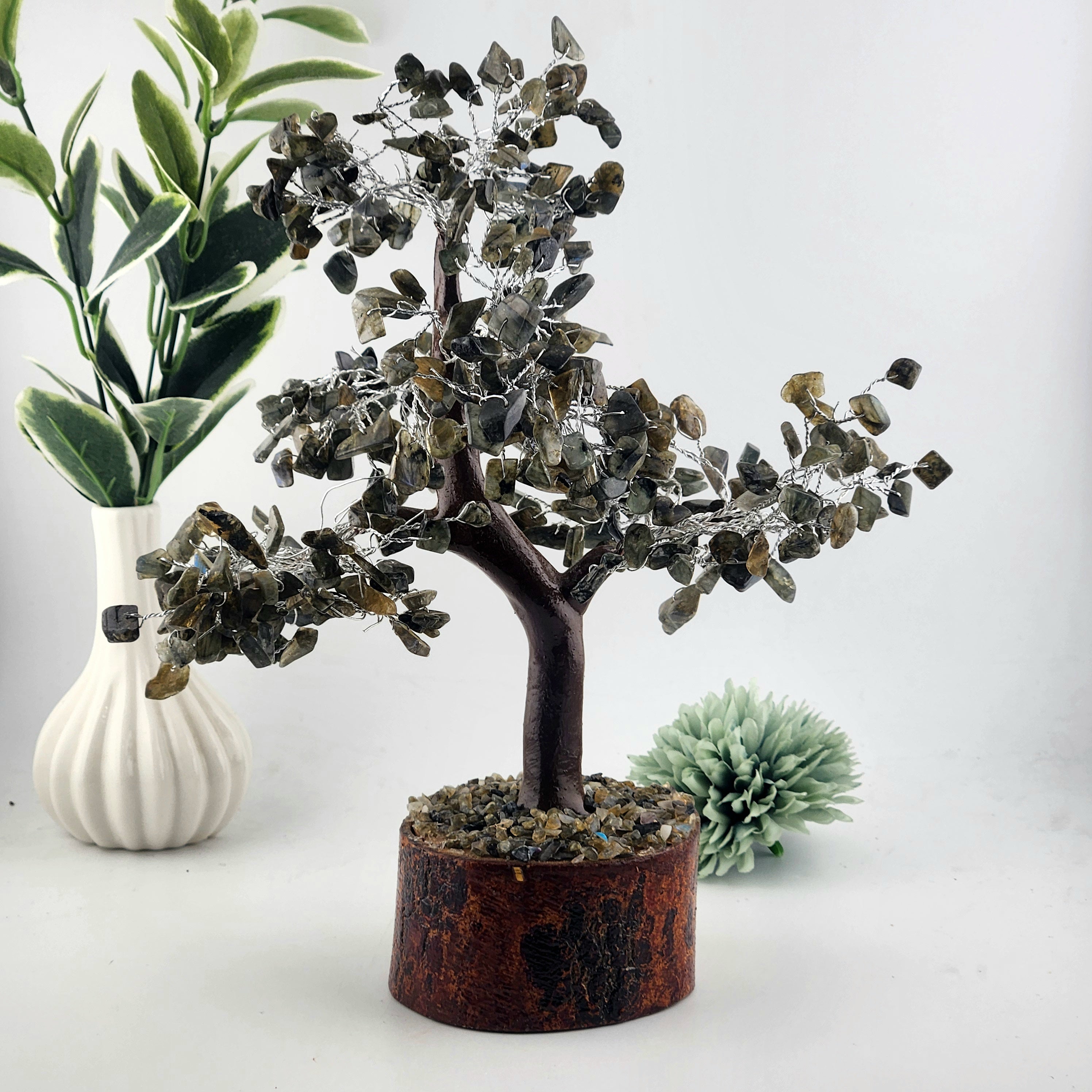 Labradorite Crystal Chip Tree