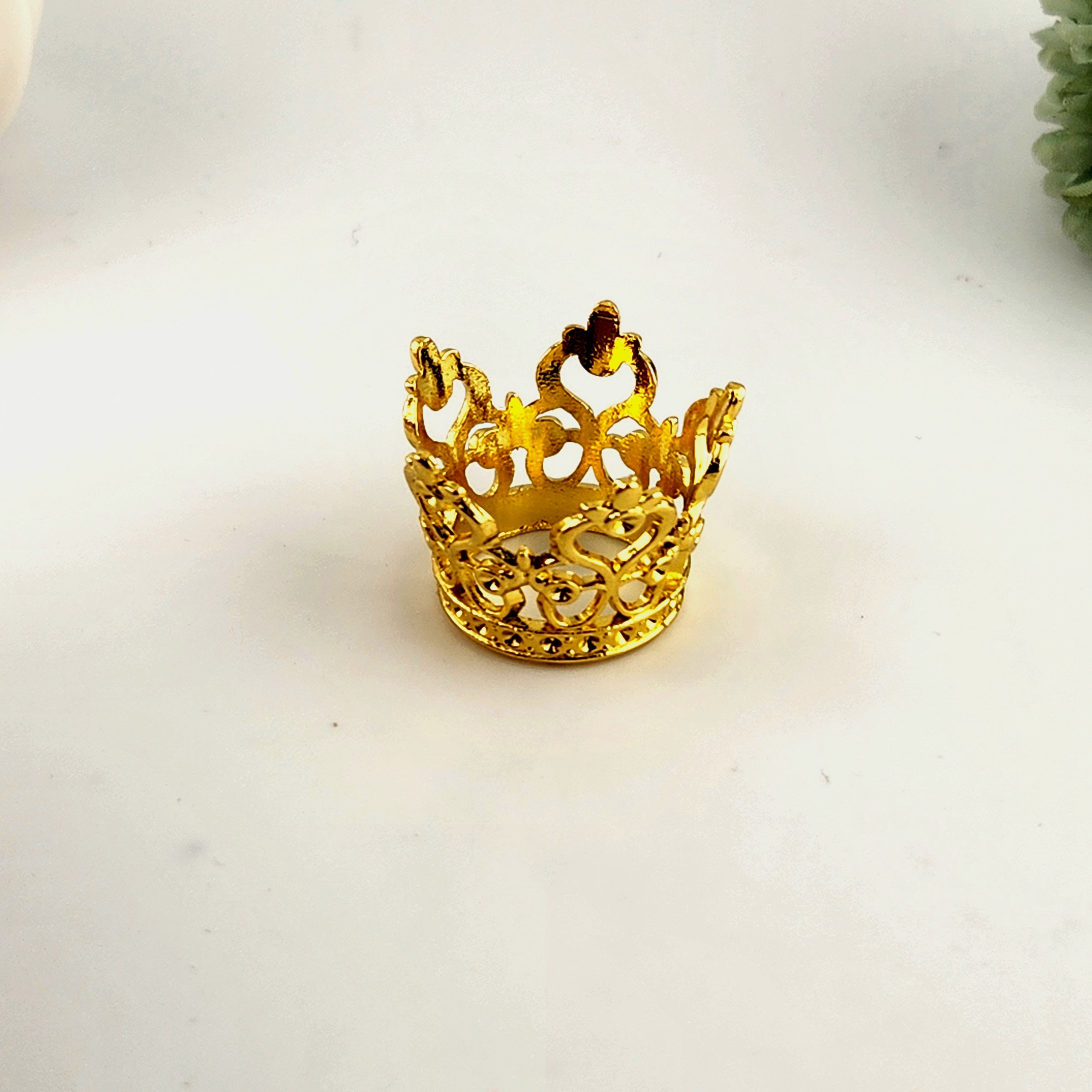 Gold Crown Sphere Stand (Without Rhinestones)