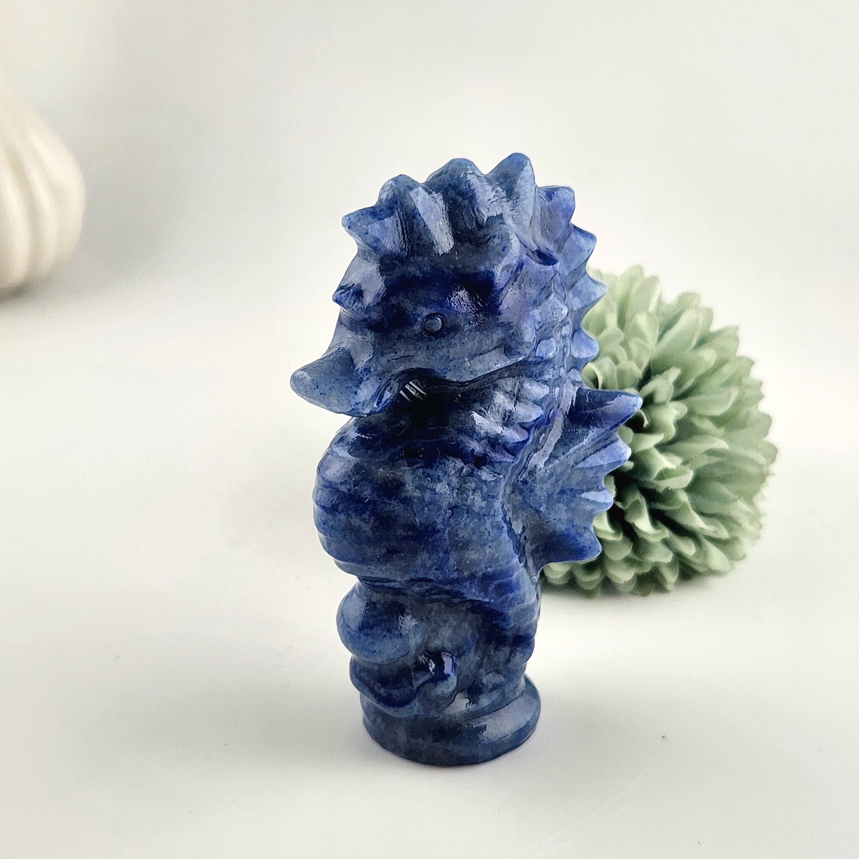 Blue Aventurine Seahorse