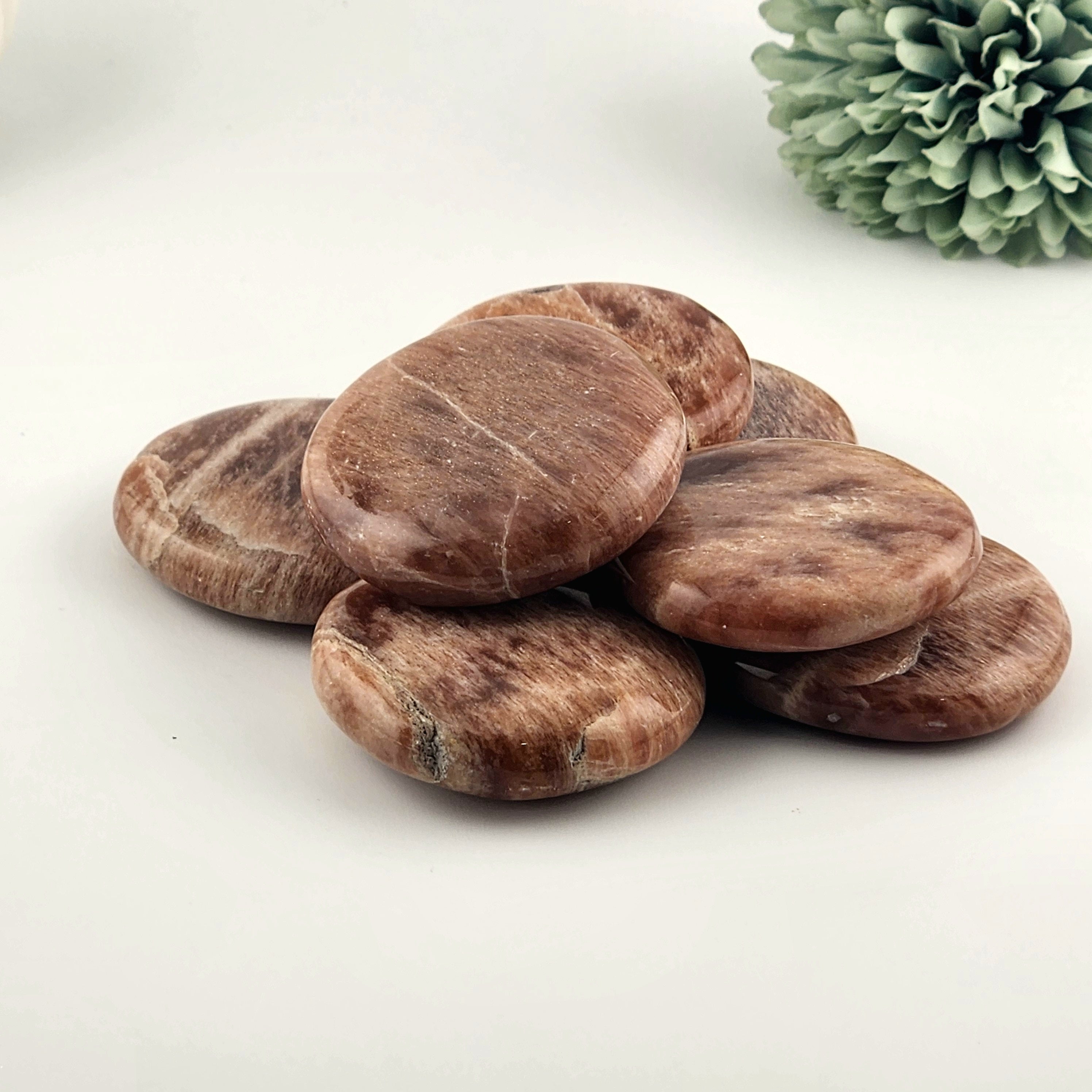 Peach Moonstone Sunstone Flatstones