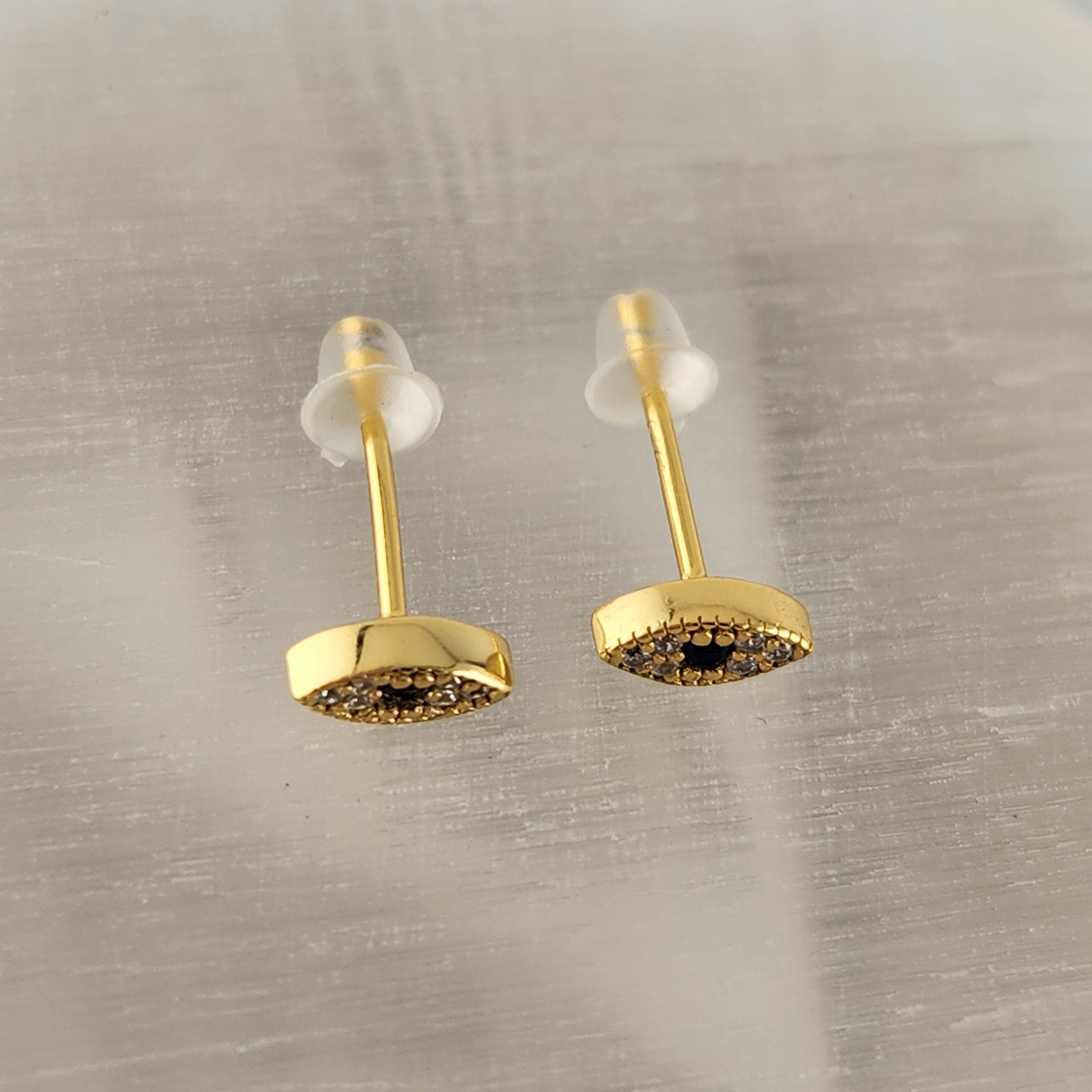 Evil Eye Mini Studs - Gold Plated S925