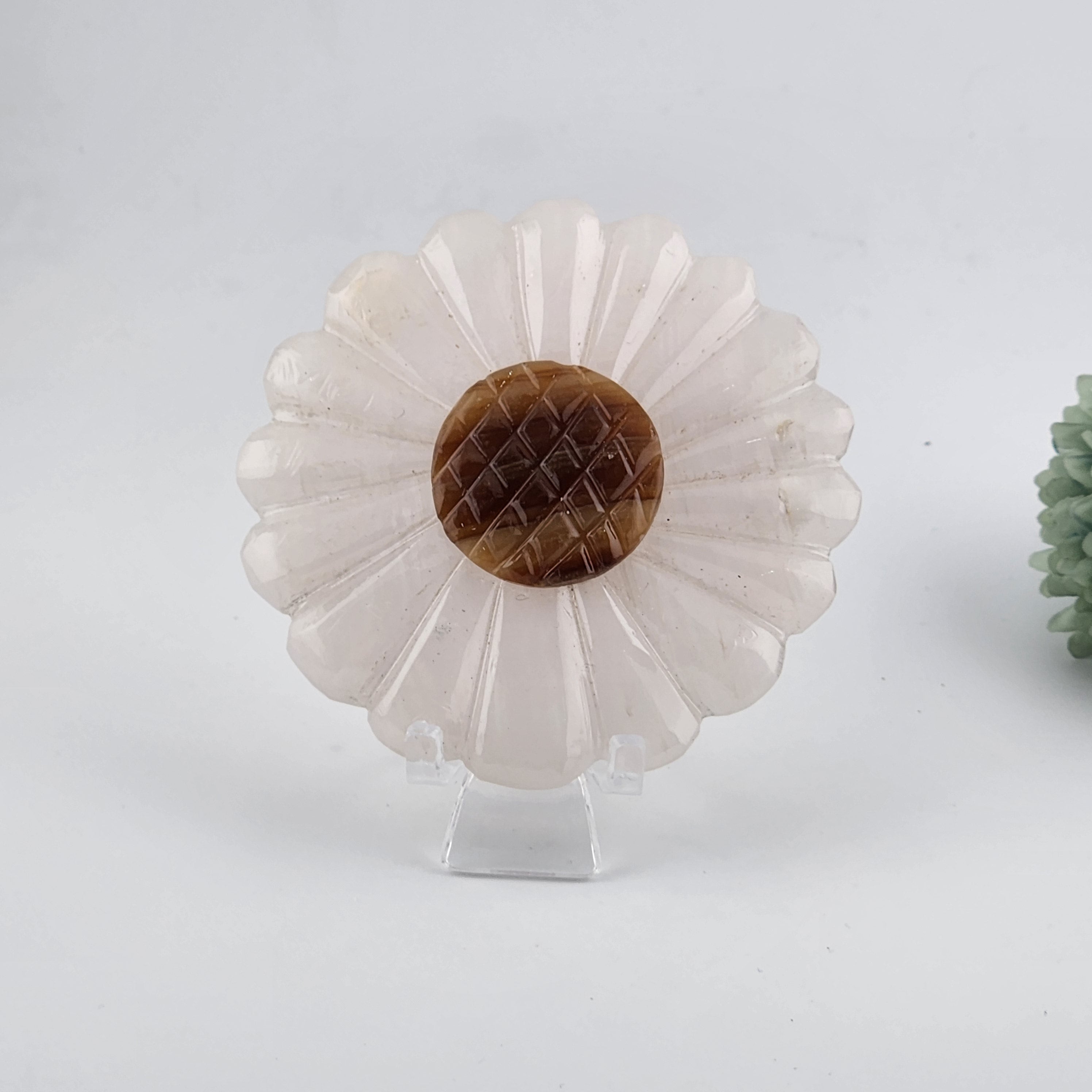 Pink Mangano Calcite Sunflower