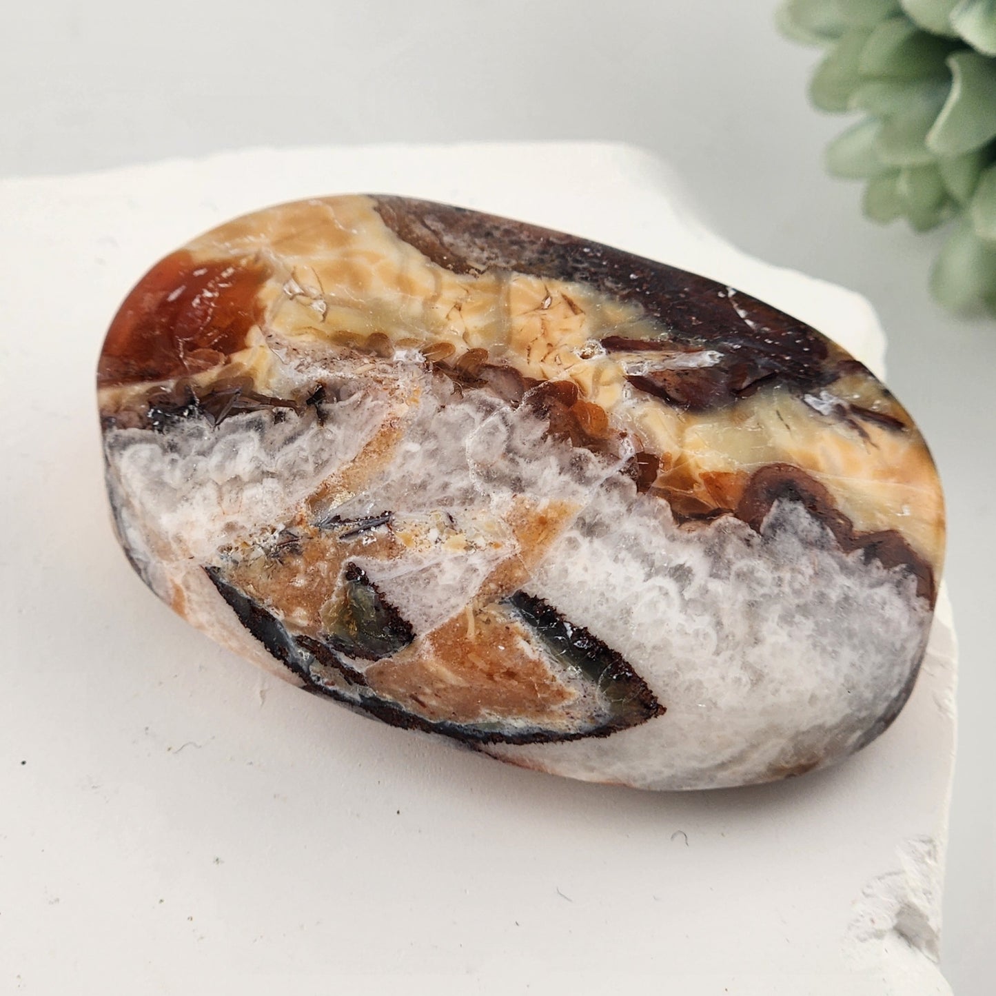 Mexican Crazy Lace Agate Palmstone