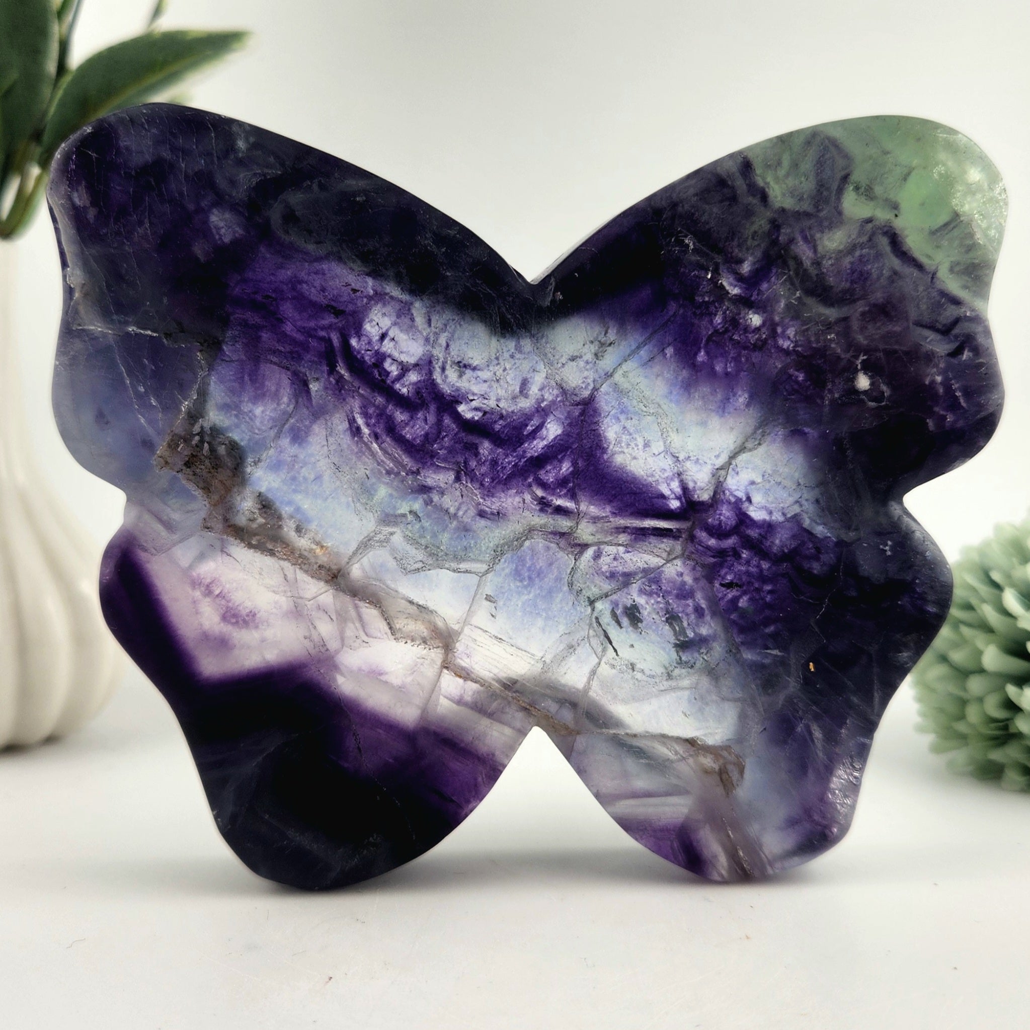 Fluorite Butterfly Bowl *Misfit - natural inclusions*