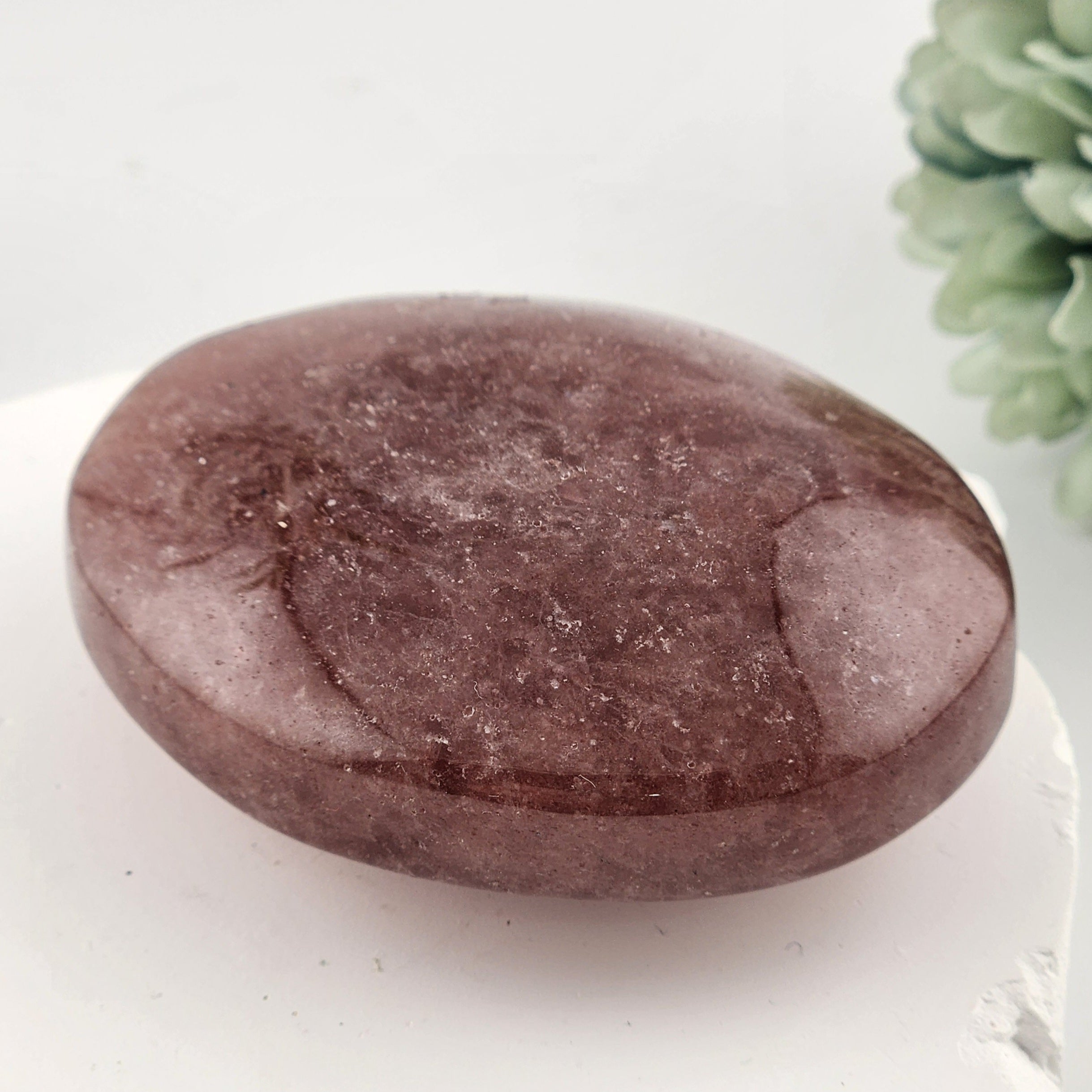 Strawberry Quartz Palmstone