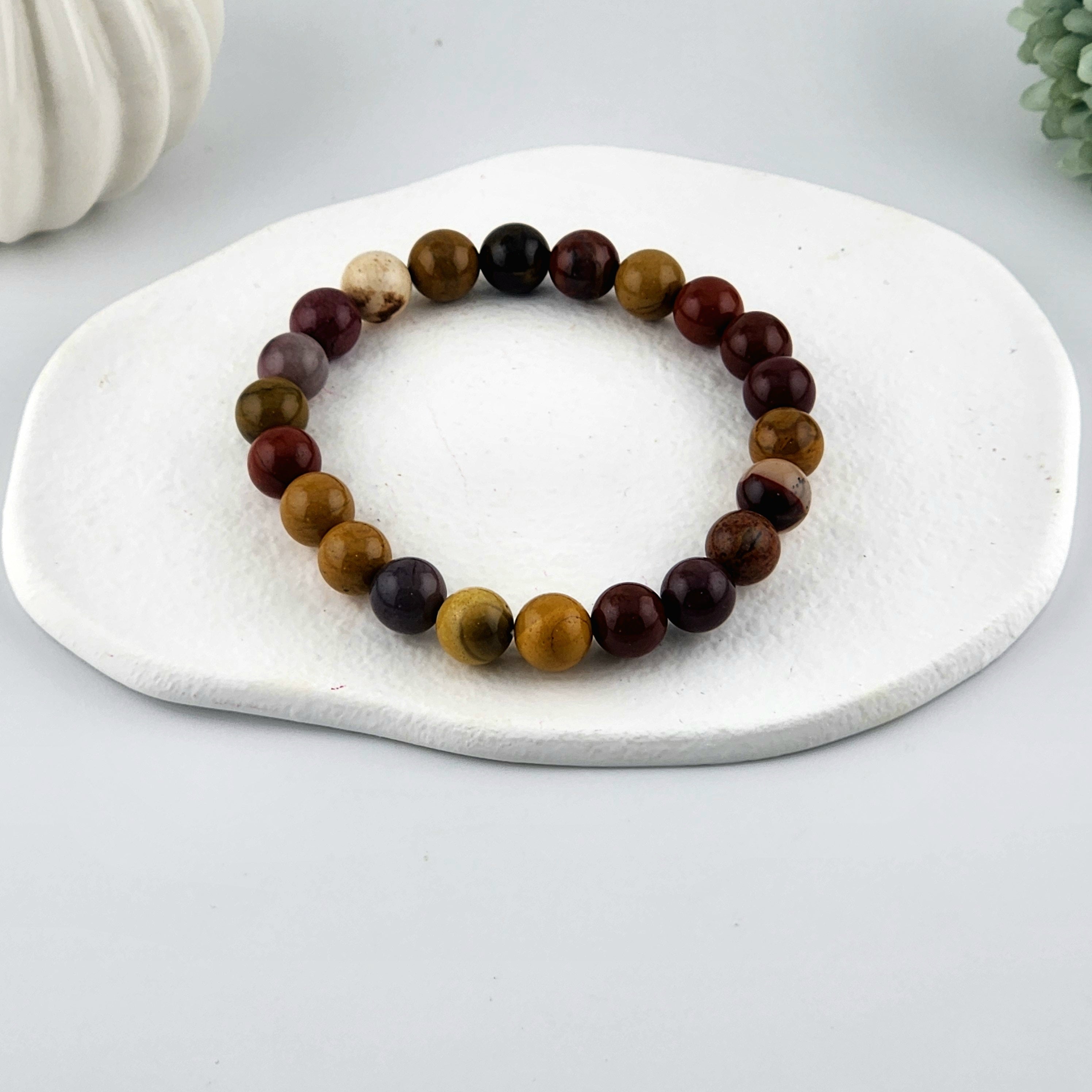 Mookaite Beaded Bracelet - 8mm