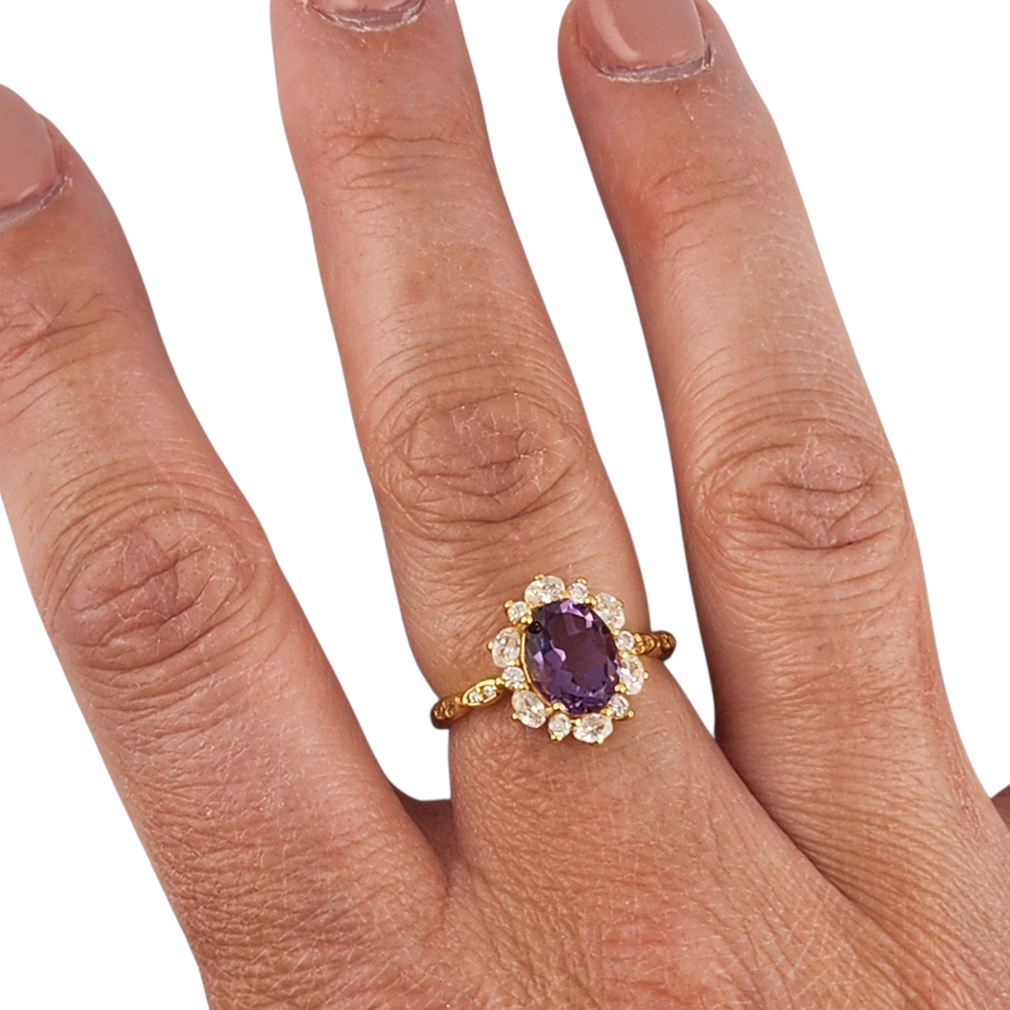 Gold Amethyst Ring