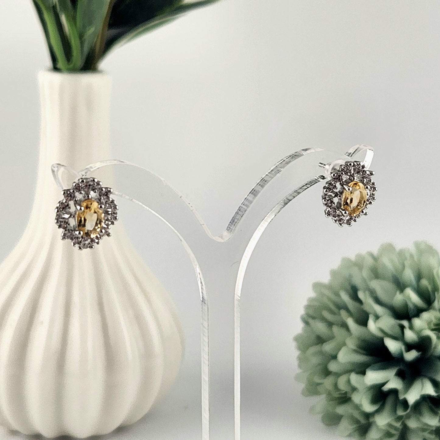 Citrine Earrings - S925