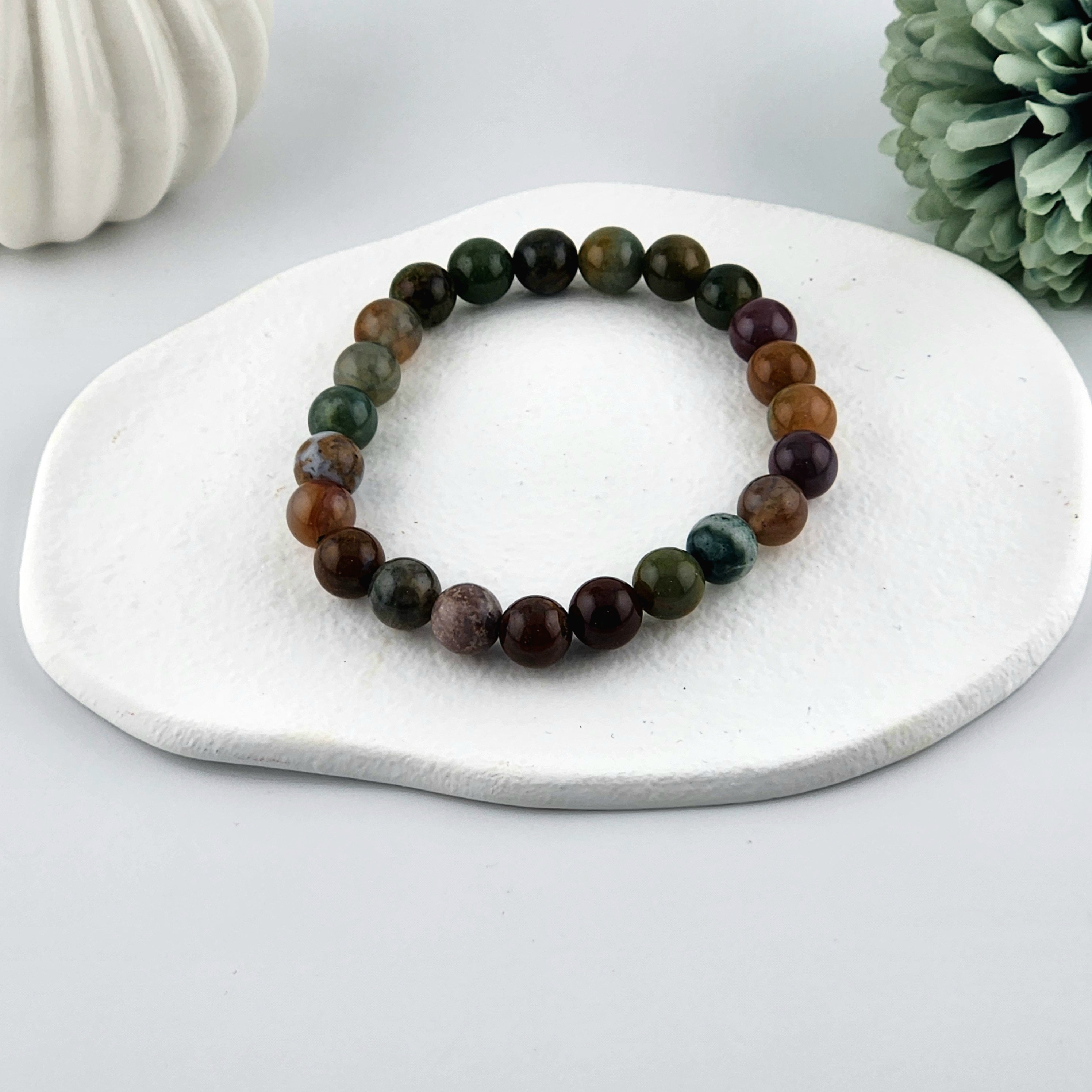 Ocean Jasper Beaded Bracelet - 8mm