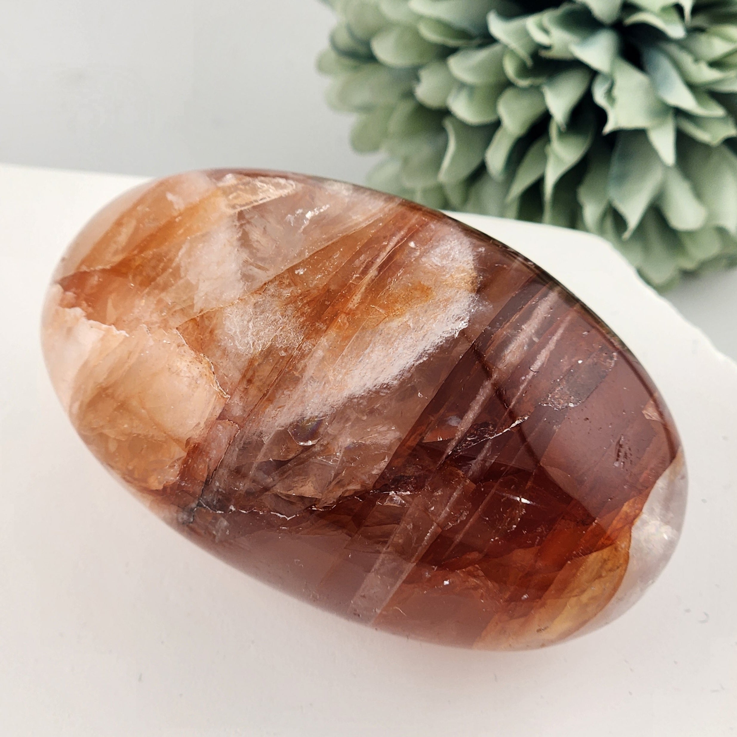 Fire Quartz Palmstone