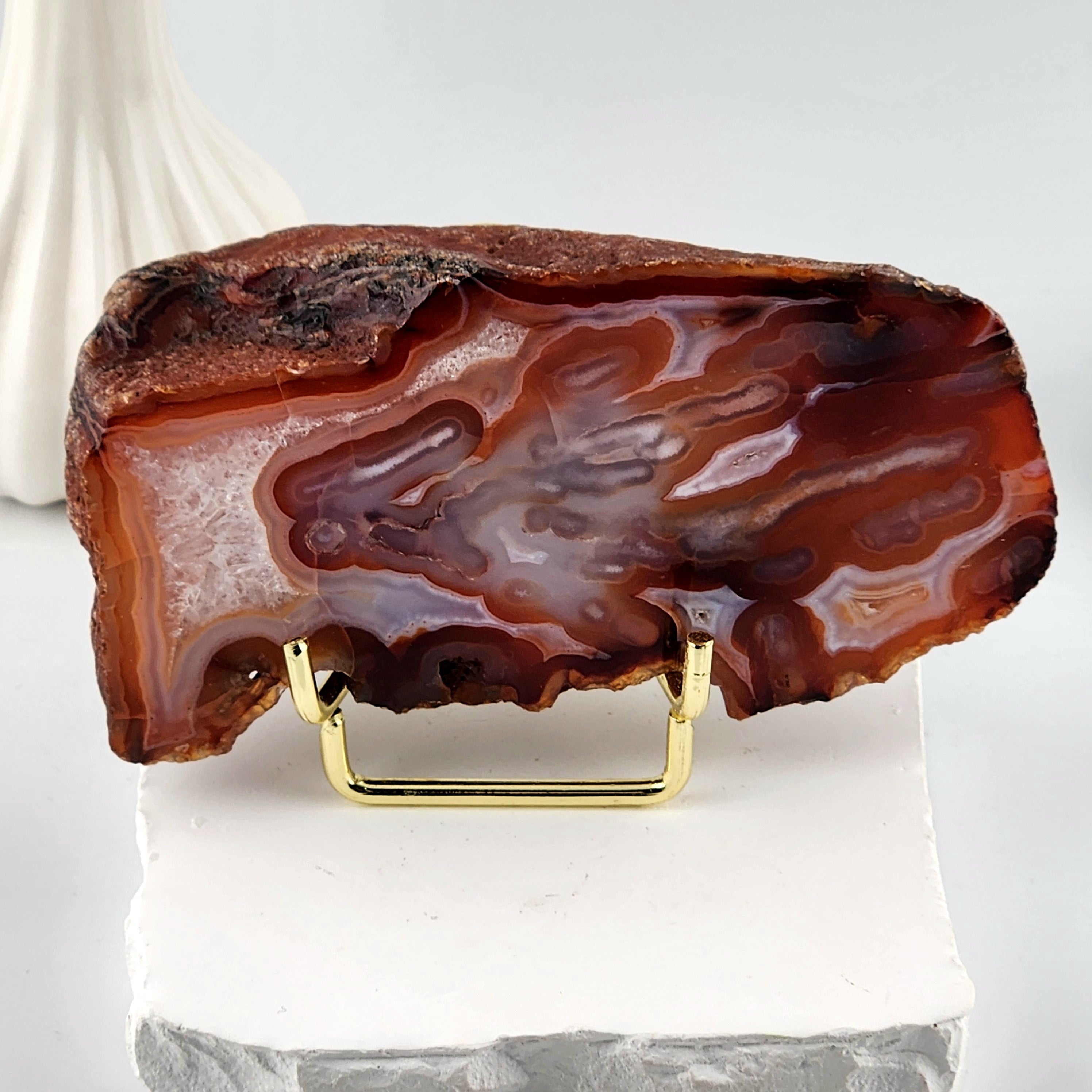 Carnelian - Red Agate Polished Geode