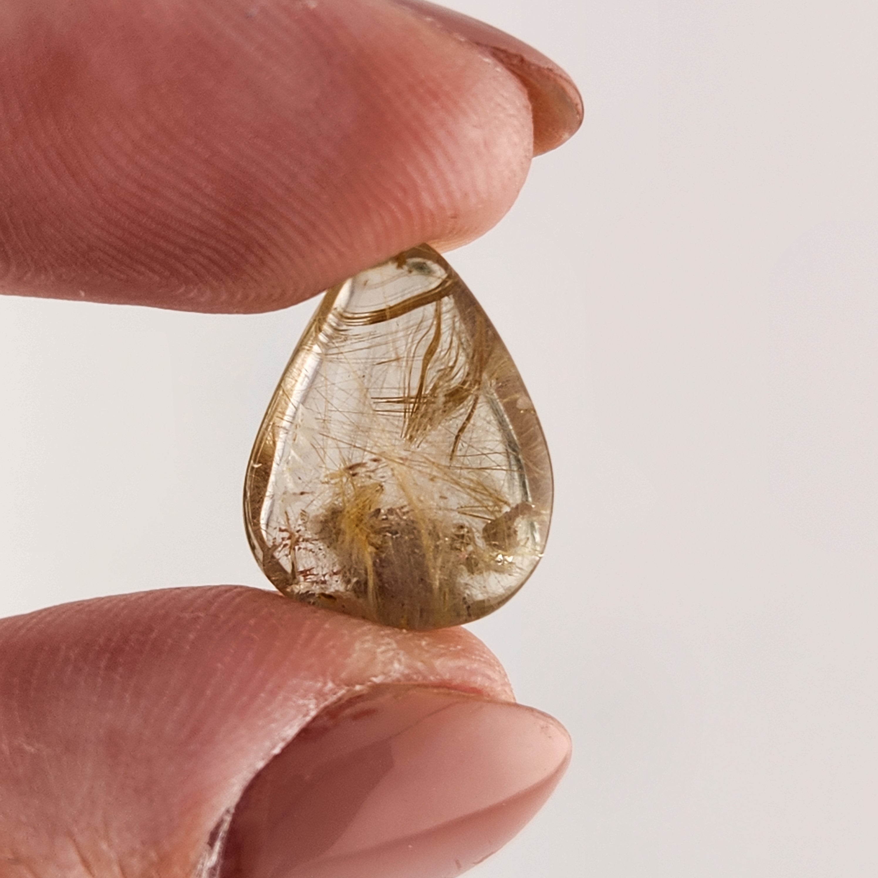 Gold Rutile Mini Cabochon