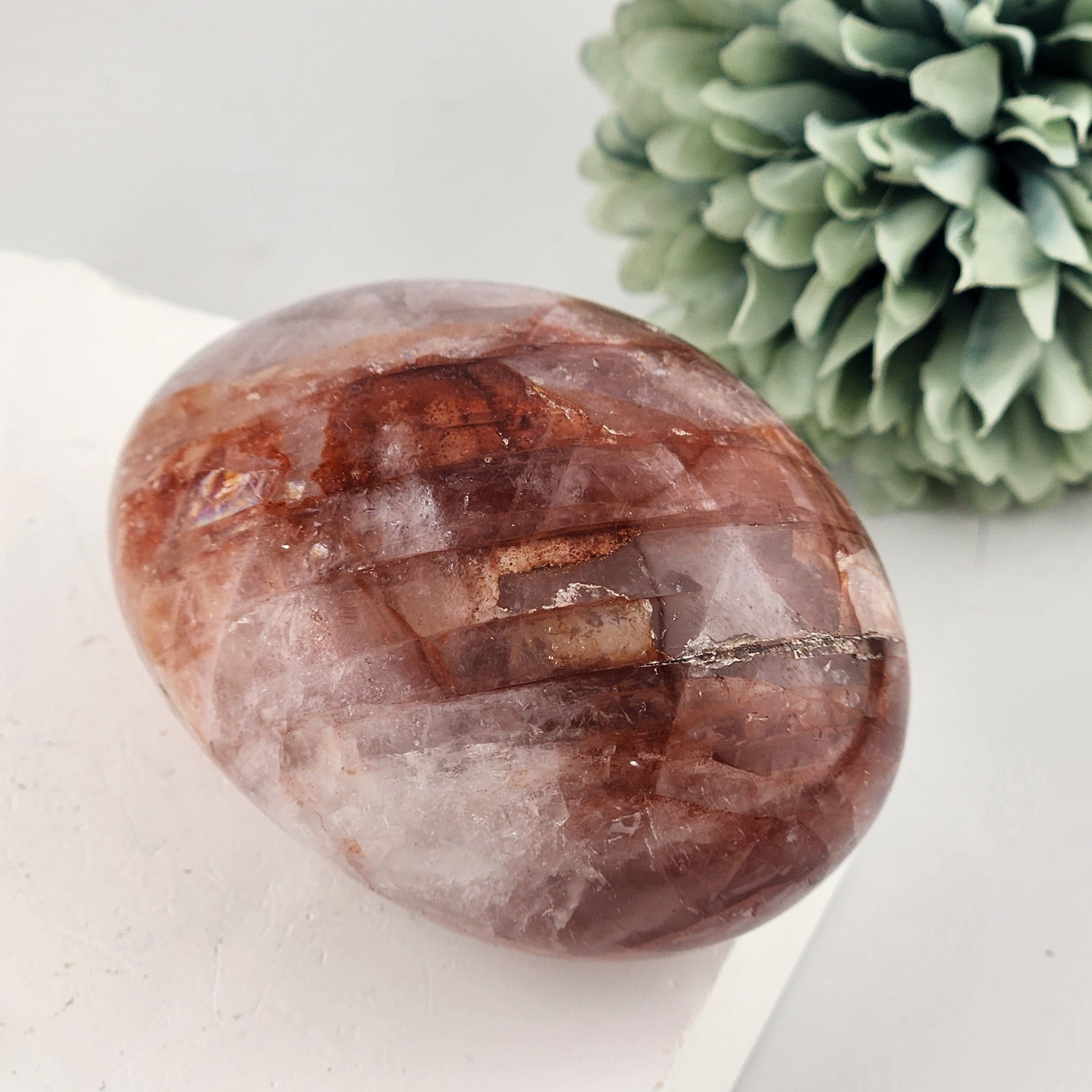 Fire Quartz Palmstone