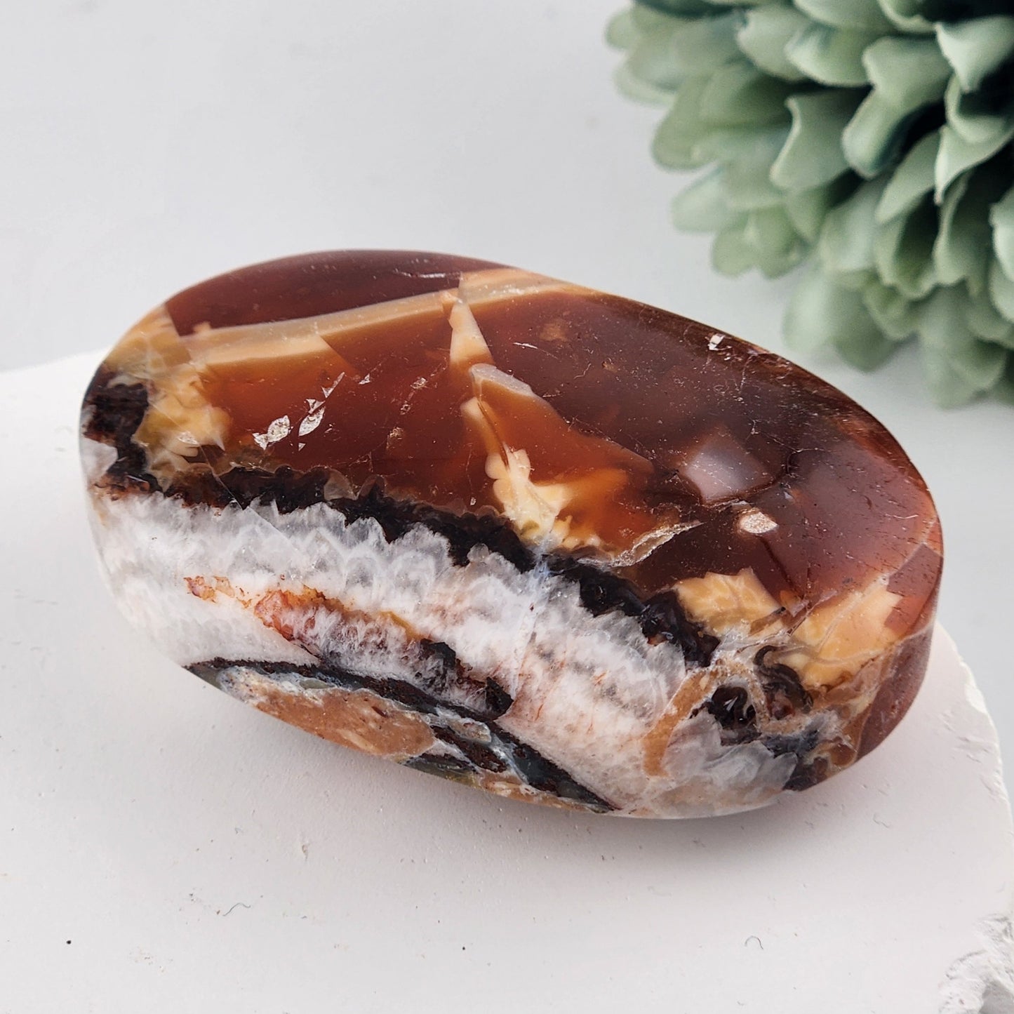 Mexican Crazy Lace Agate Palmstone