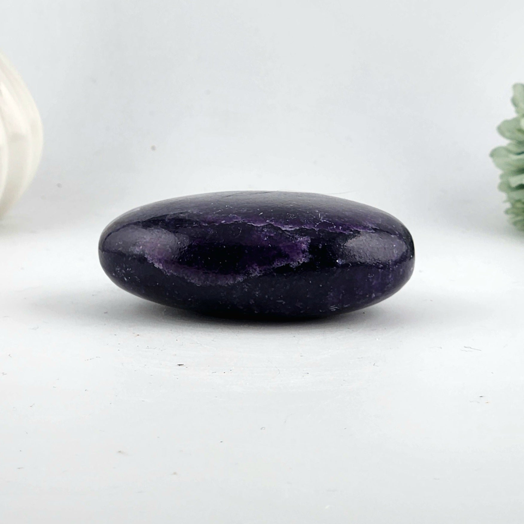 Lepidiolite Palm Stone