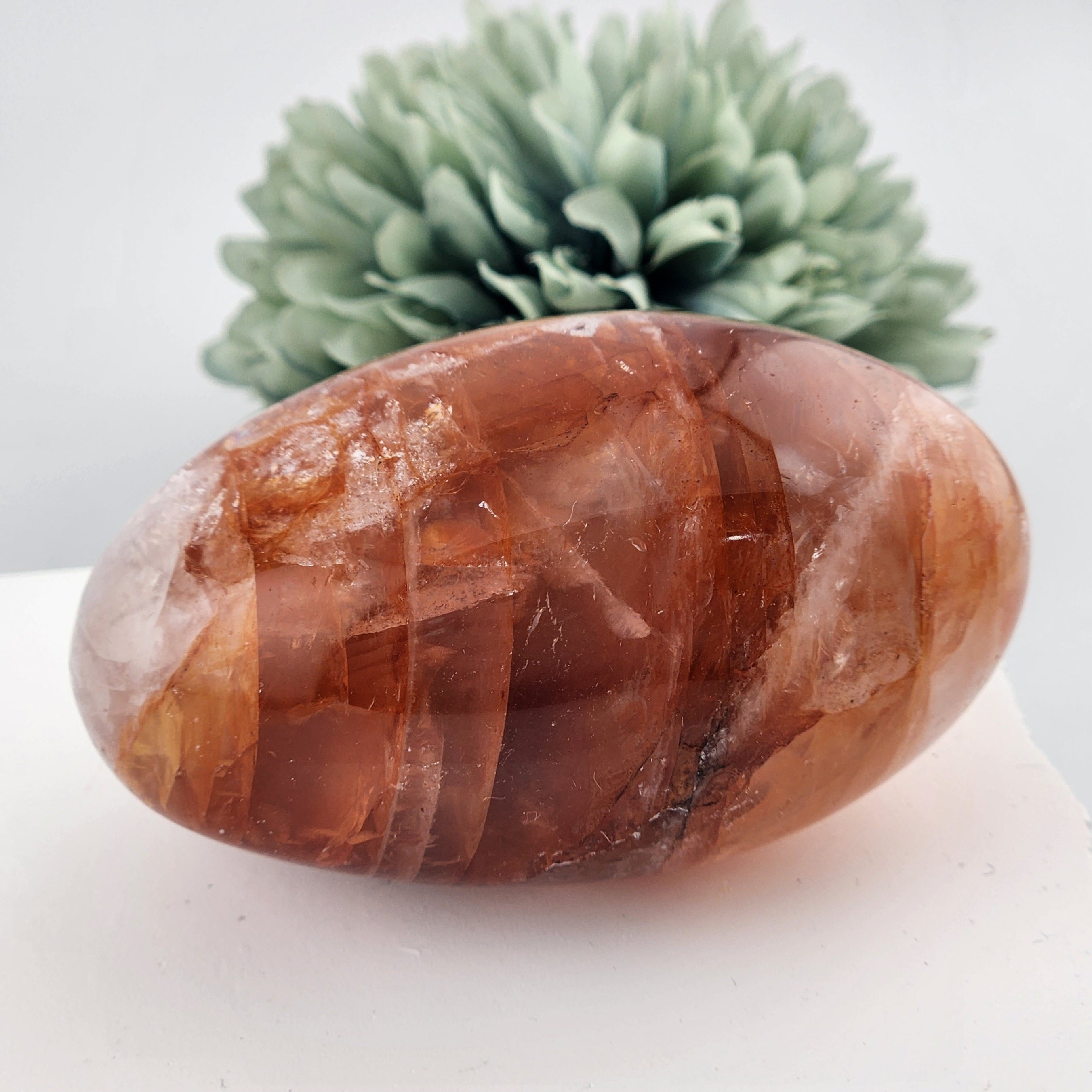 Fire Quartz Palmstone
