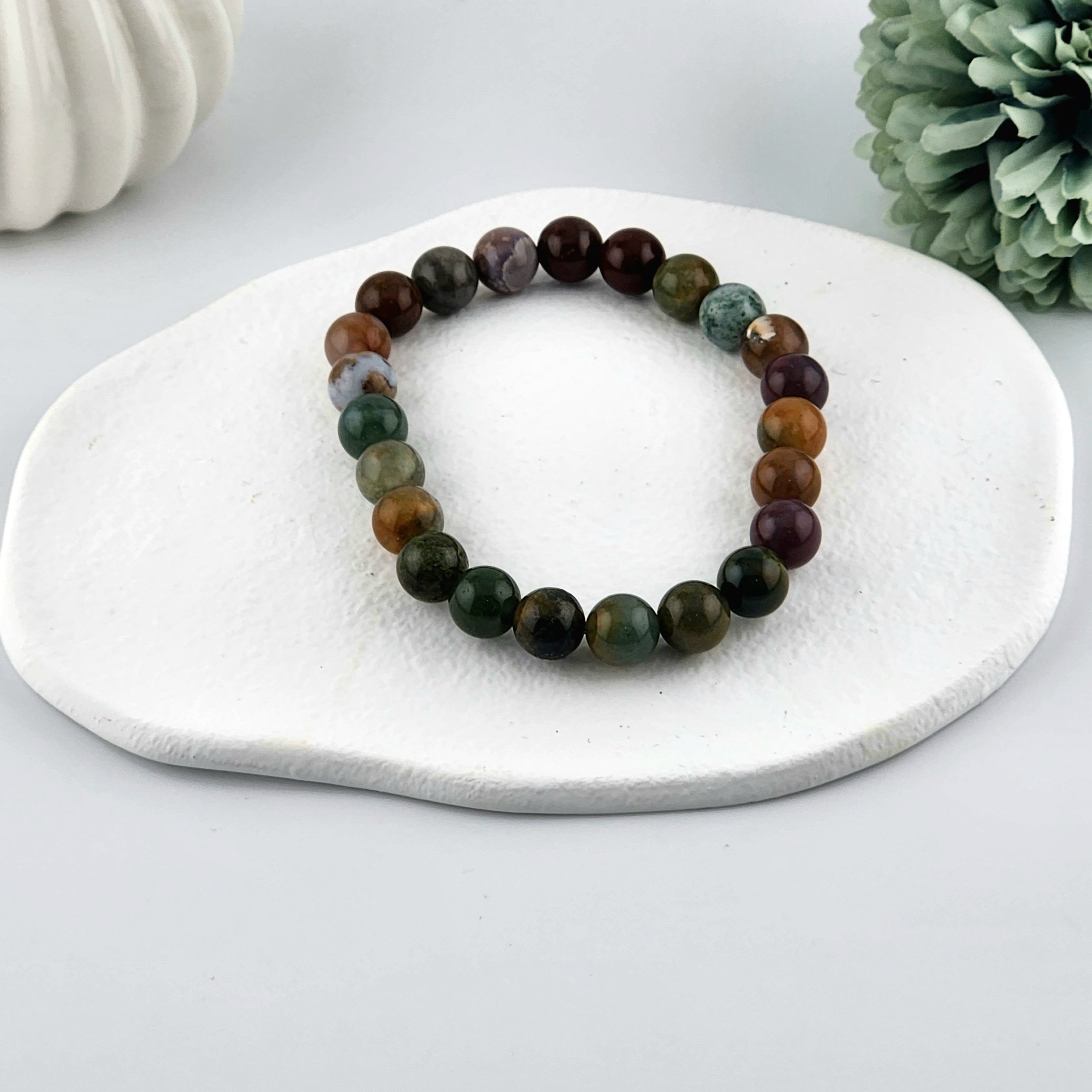 Ocean Jasper Beaded Bracelet - 8mm