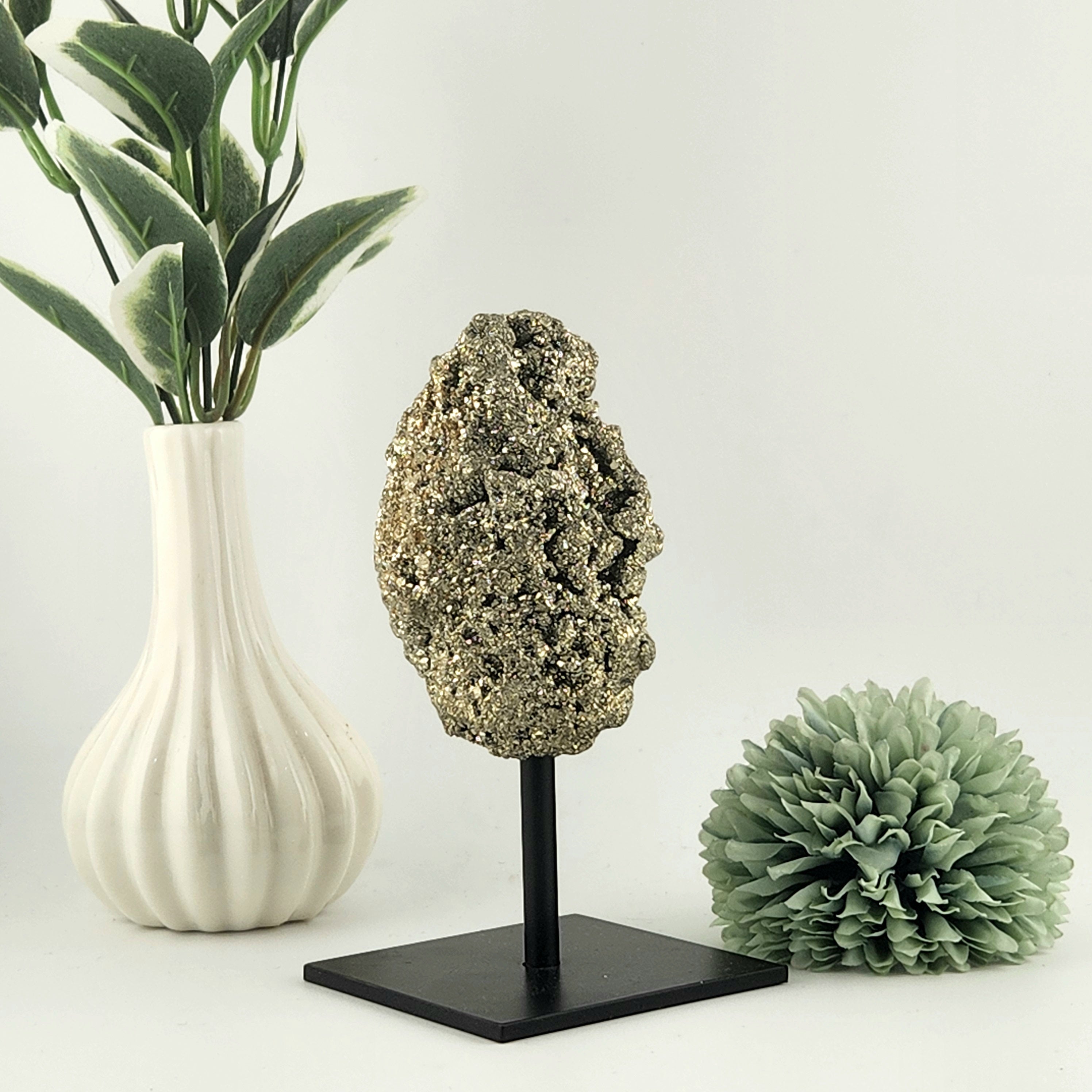 Pyrite Specimen on Stand