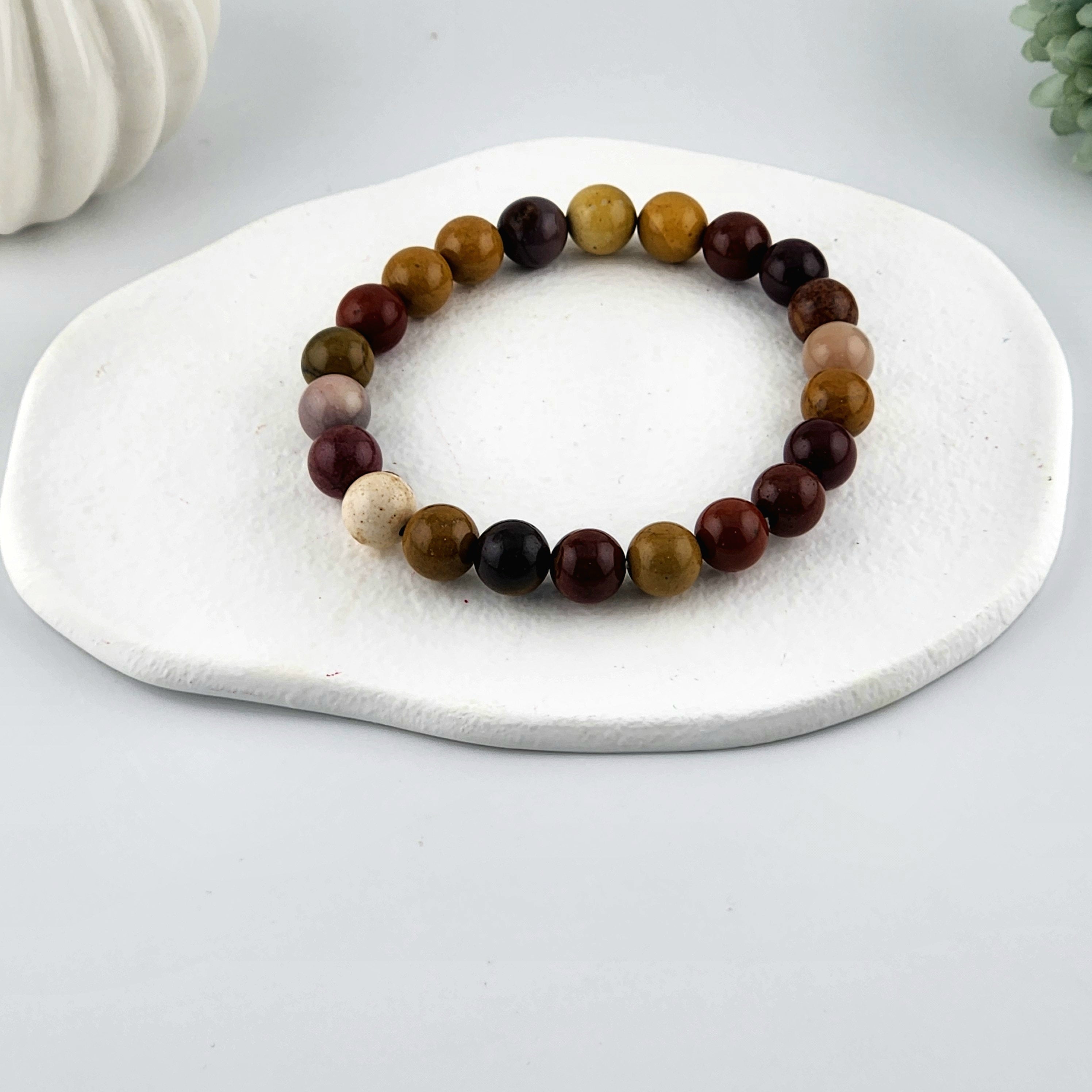 Mookaite Beaded Bracelet - 8mm